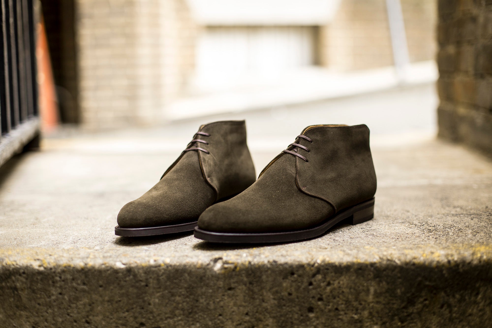 Ballard - MTO - Moss Suede - NGT Last - City Rubber Sole-Made To Order Chukka Boots-J.FitzPatrick Footwear