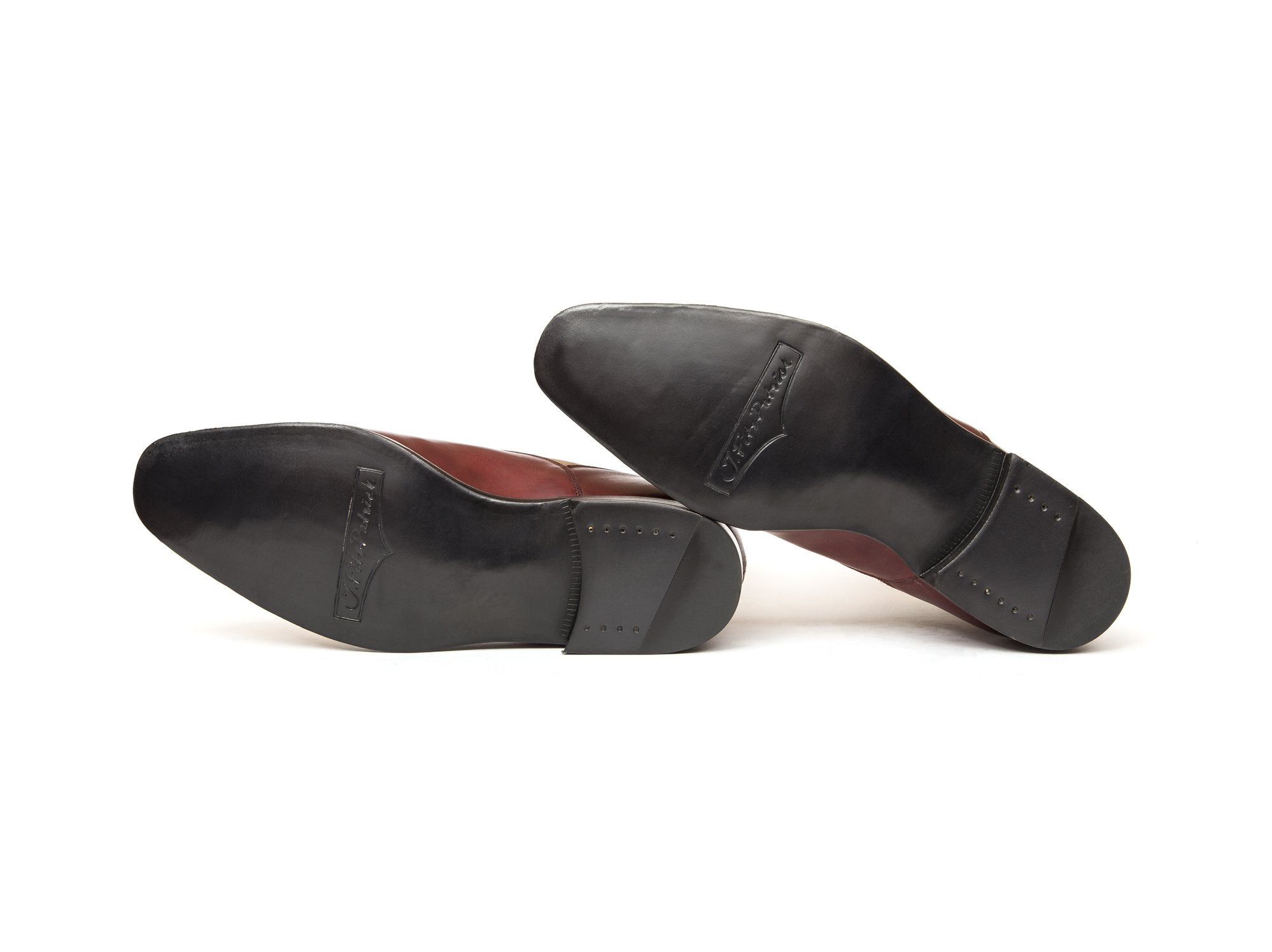 Bellevue - MTO - Burgundy Calf / Sand Suede - MGF Last - Natural Buttons - Single Leather Sole-Made To Order-J.FitzPatrick Footwear