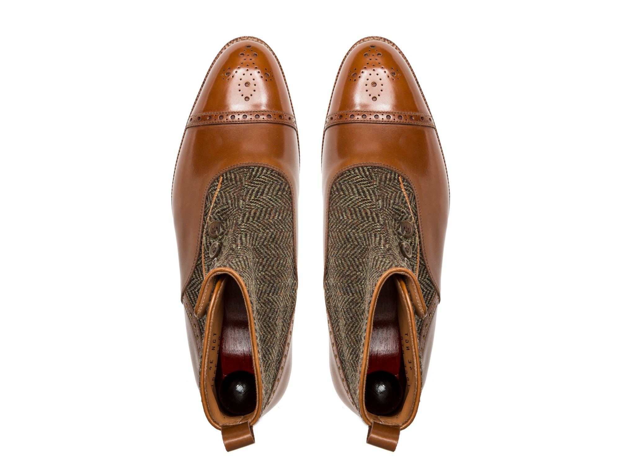 Blue Ridge - MTO - Maple Calf / Forest Tweed - NGT Last - Natural Single Leather Sole-Made To Order-J.FitzPatrick Footwear