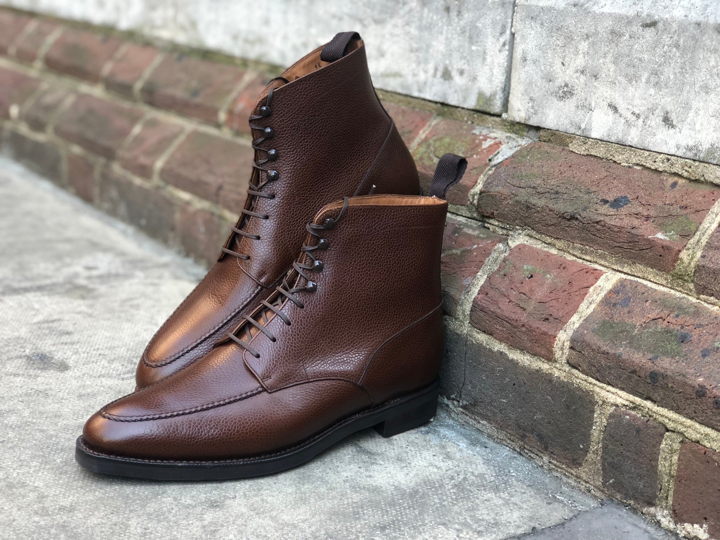 Bremerton - MTO - Brown Country Calf - TMG Last - Double City Rubber Sole-Made To Order Lace Laceup Boots-J.FitzPatrick Footwear