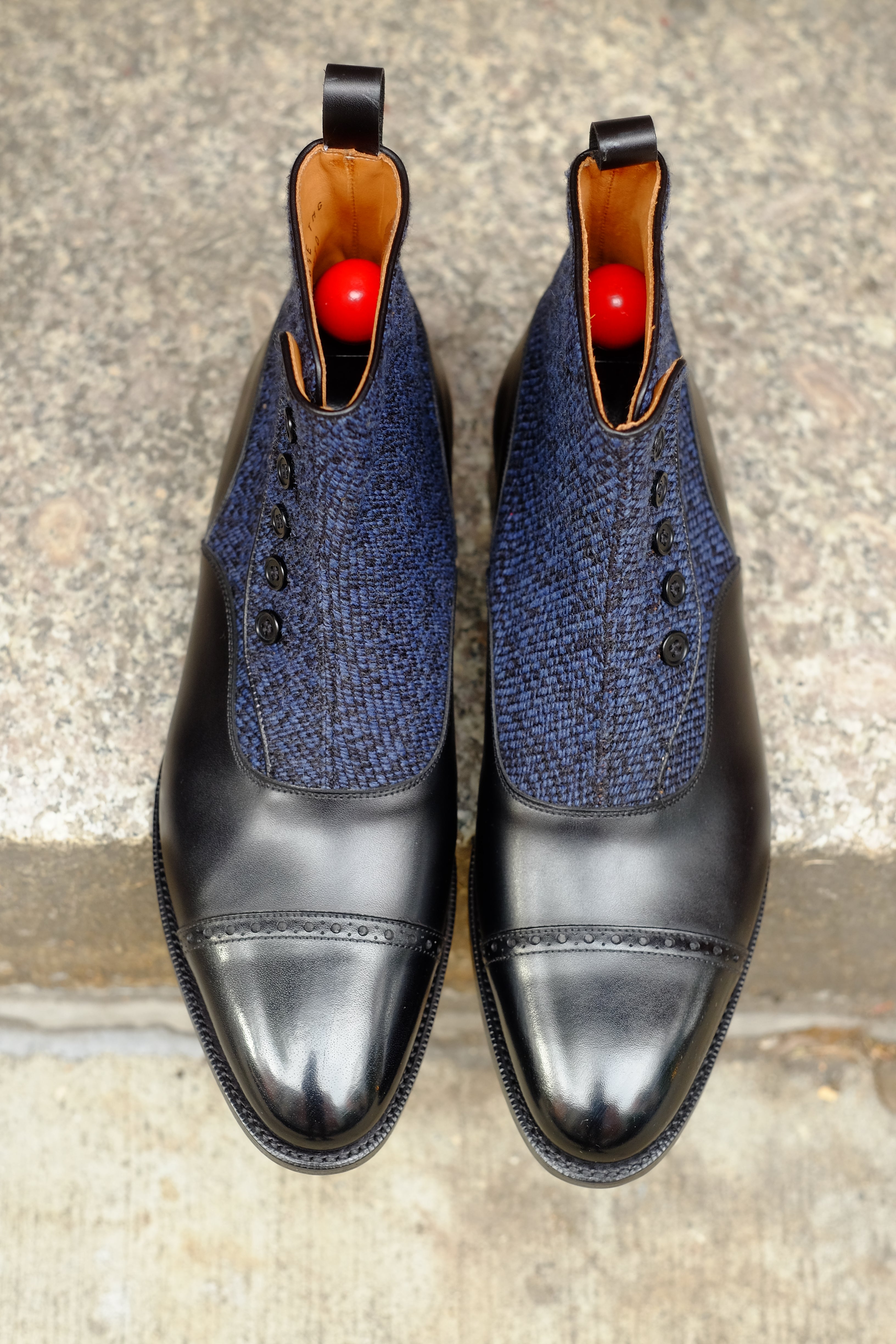 Carkeek - MTO - Black Calf / Blue Poulsbo - TMG Last - Single Leather Sole-Made To Order-J.FitzPatrick Footwear