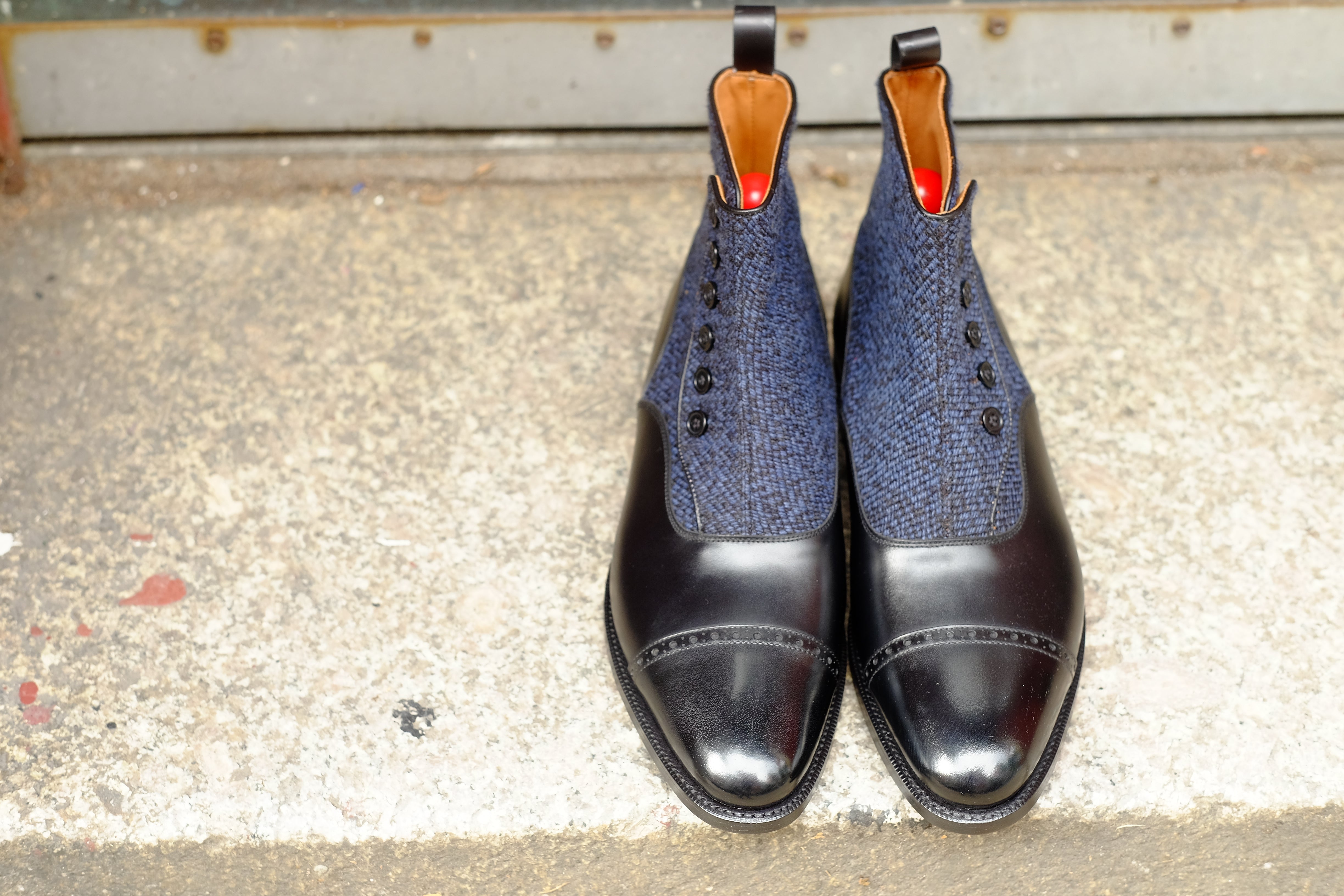 Carkeek - MTO - Black Calf / Blue Poulsbo - TMG Last - Single Leather Sole-Made To Order-J.FitzPatrick Footwear