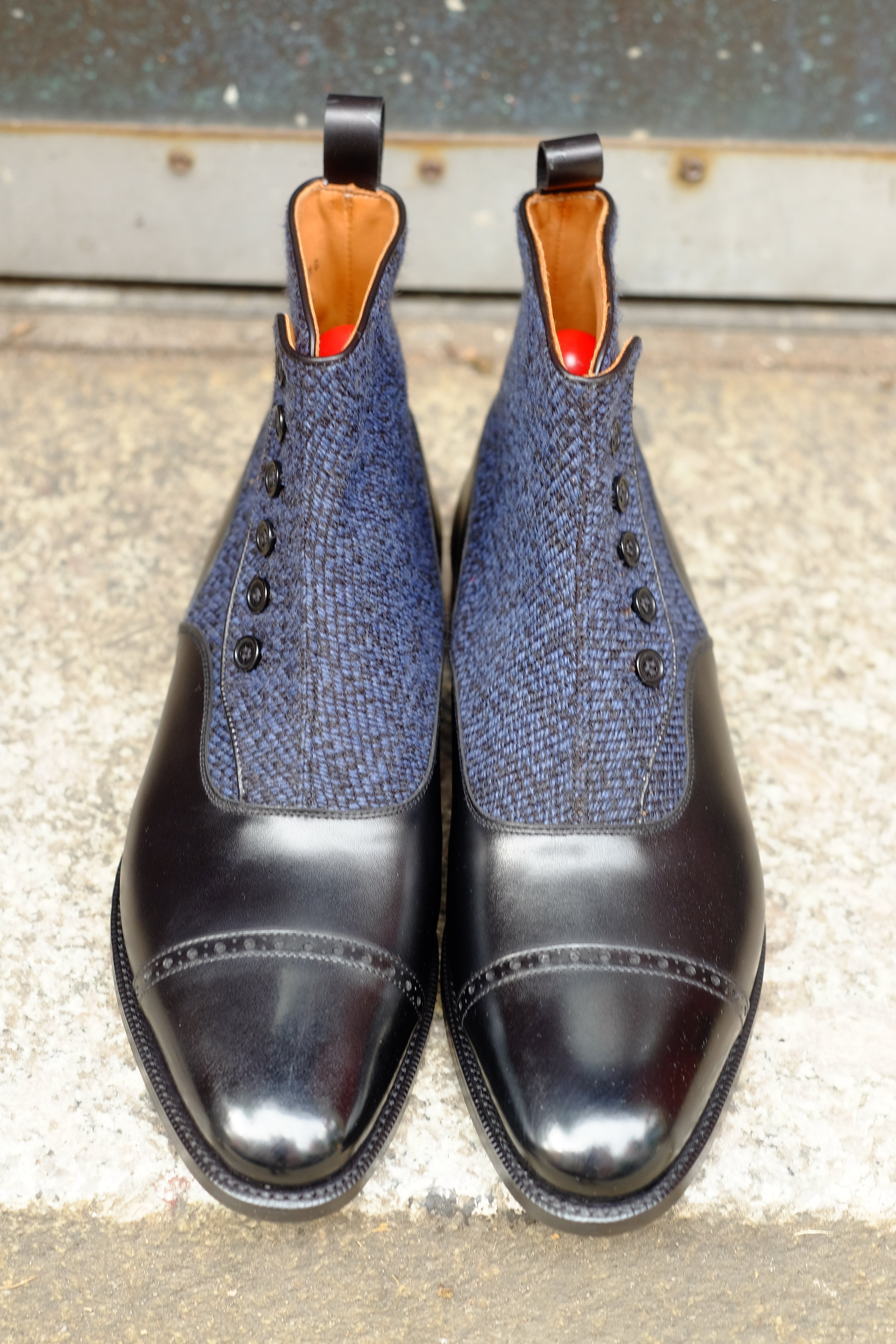 Carkeek - MTO - Black Calf / Blue Poulsbo - TMG Last - Single Leather Sole-Made To Order-J.FitzPatrick Footwear