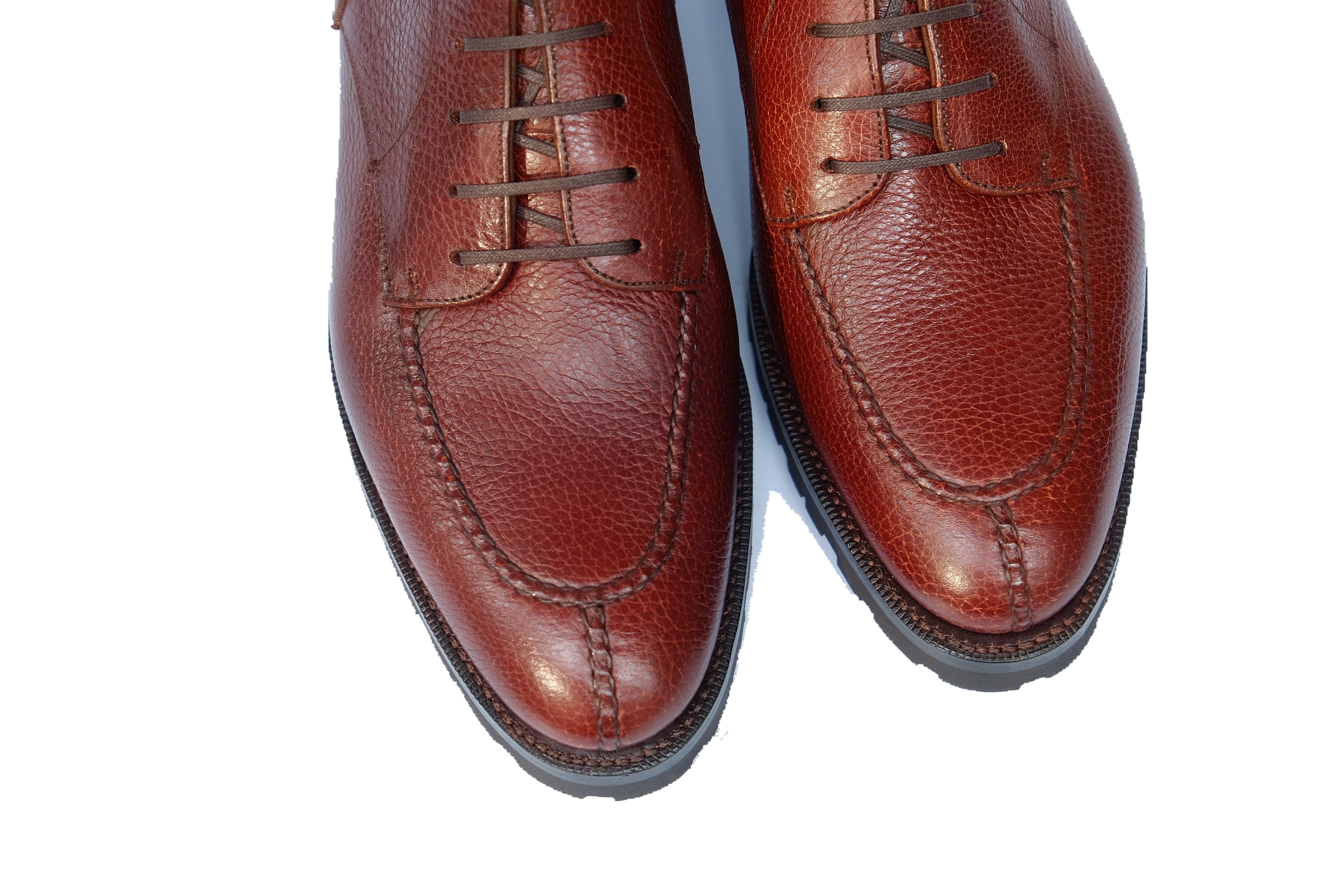 Colville - MTO - Chestnut Soft Hatch Grain - TMG Last - Commando Sole-Made To Order Strap Boots-J.FitzPatrick Footwear