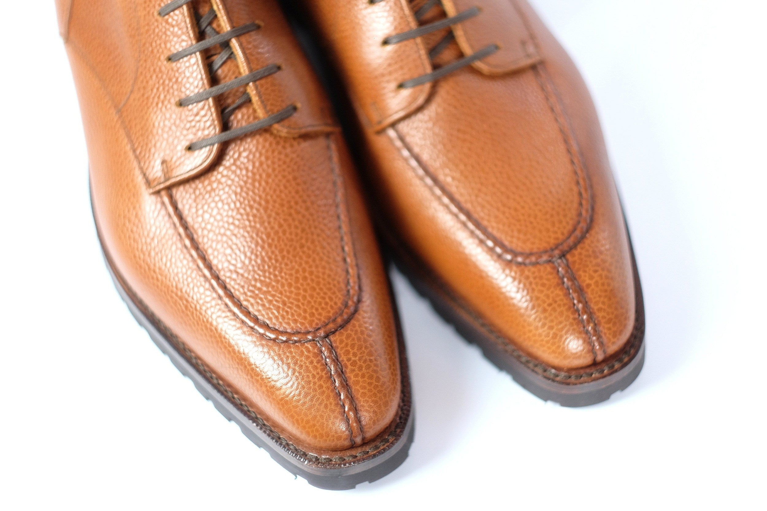 Colville - MTO - Tan Soft Grain - LPB Last - Commando Sole-Made To Order Strap Boots-J.FitzPatrick Footwear