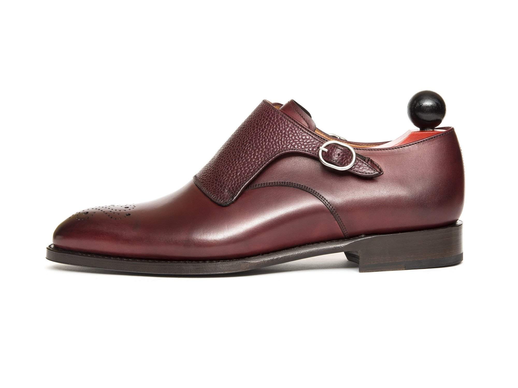 Corliss III - Burgundy Calf / Burgundy Scotch Grain-Shoes-J.FitzPatrick Footwear