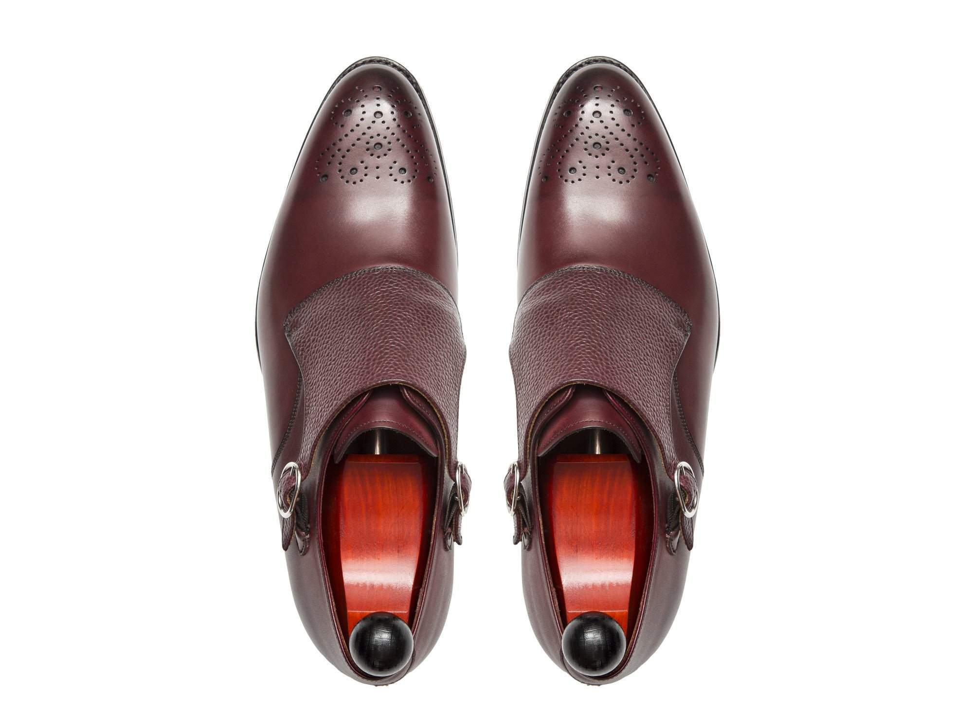 Corliss III - Burgundy Calf / Burgundy Scotch Grain-Shoes-J.FitzPatrick Footwear