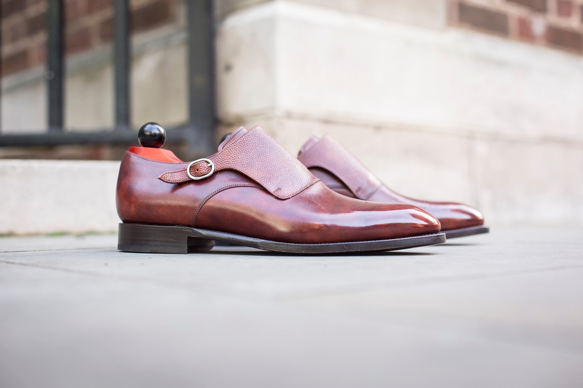 Corliss - MTO - Gold Museum Calf / Gold Museum Grain - NGT Last - Single Leather Sole-Made To Order-J.FitzPatrick Footwear