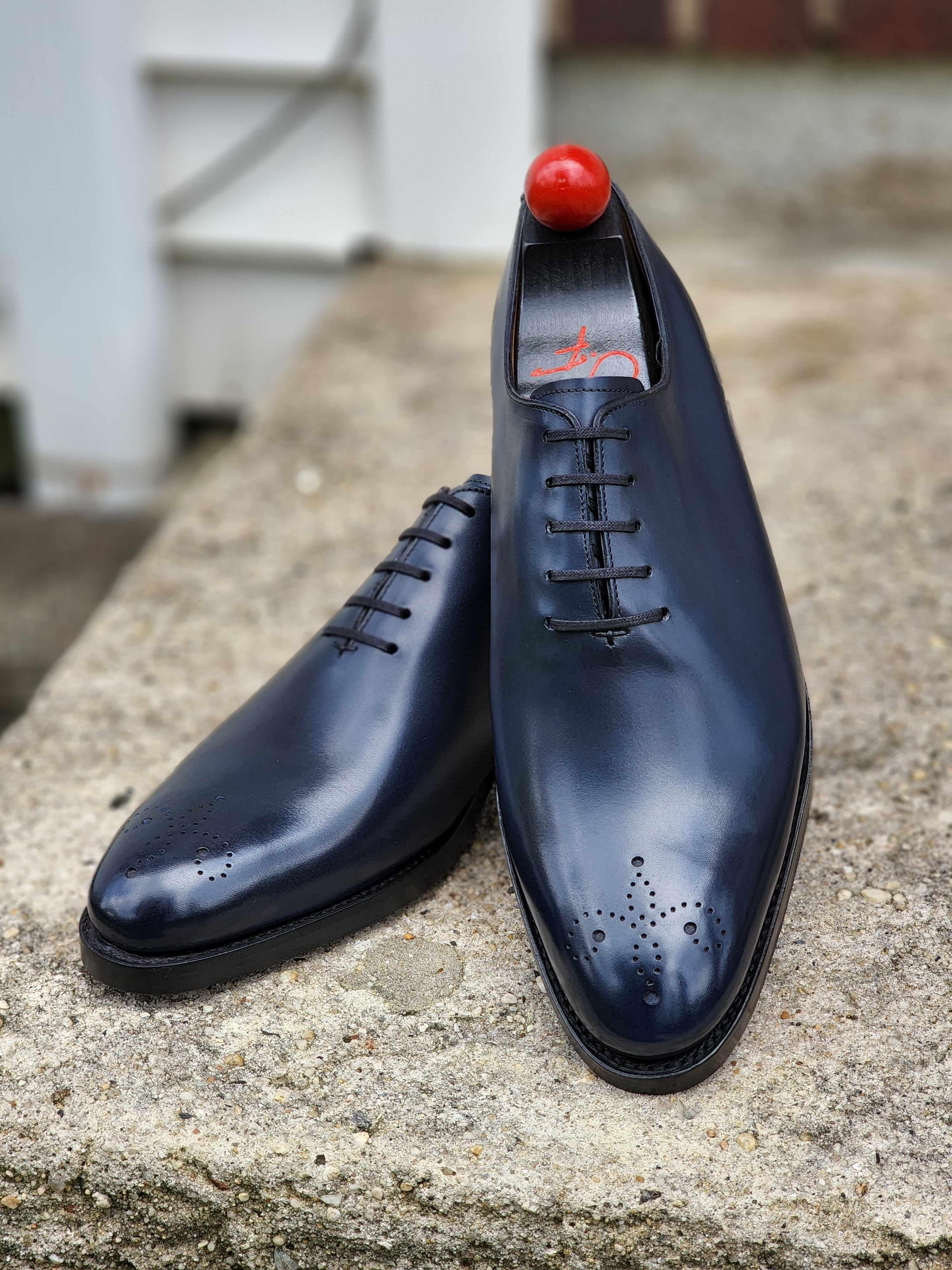 Crescent - Deep Ocean Calf-Wholecut Oxfords-J.FitzPatrick Footwear