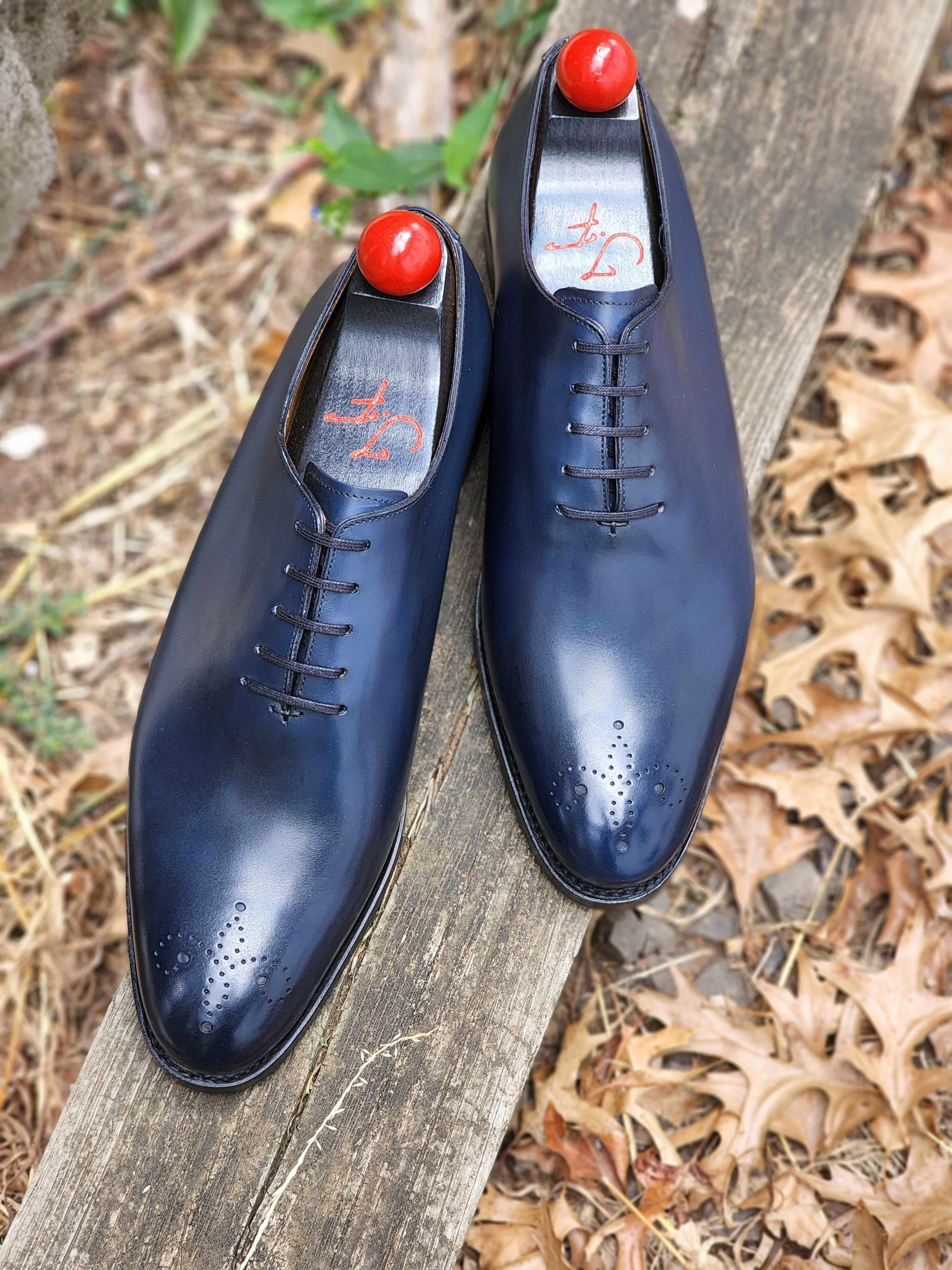 Crescent - Deep Ocean Calf-Wholecut Oxfords-J.FitzPatrick Footwear