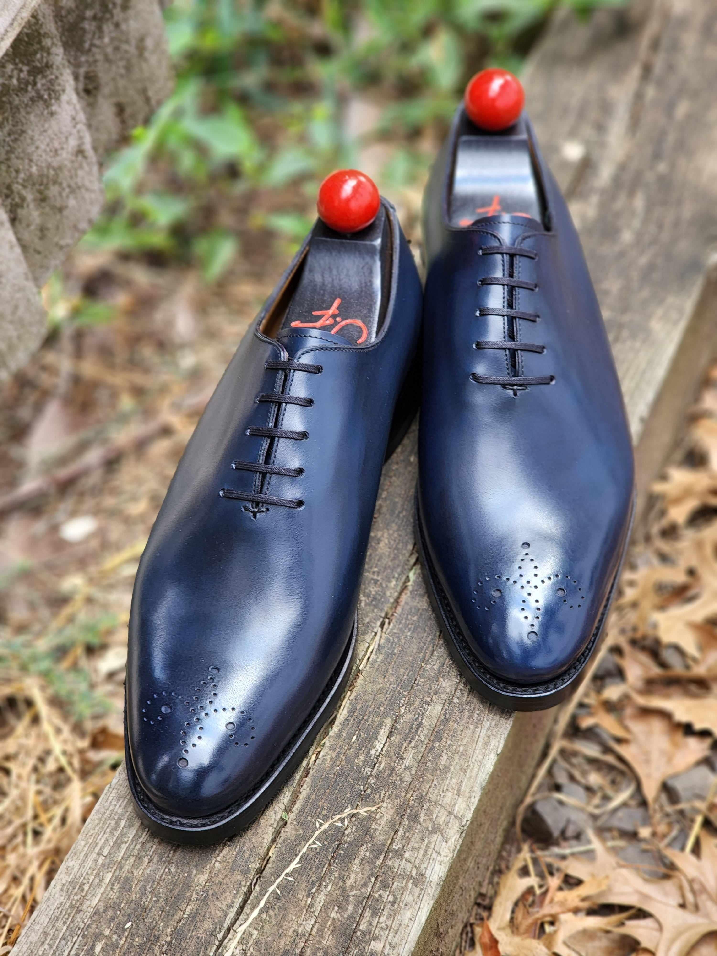 Crescent - Deep Ocean Calf-Wholecut Oxfords-J.FitzPatrick Footwear