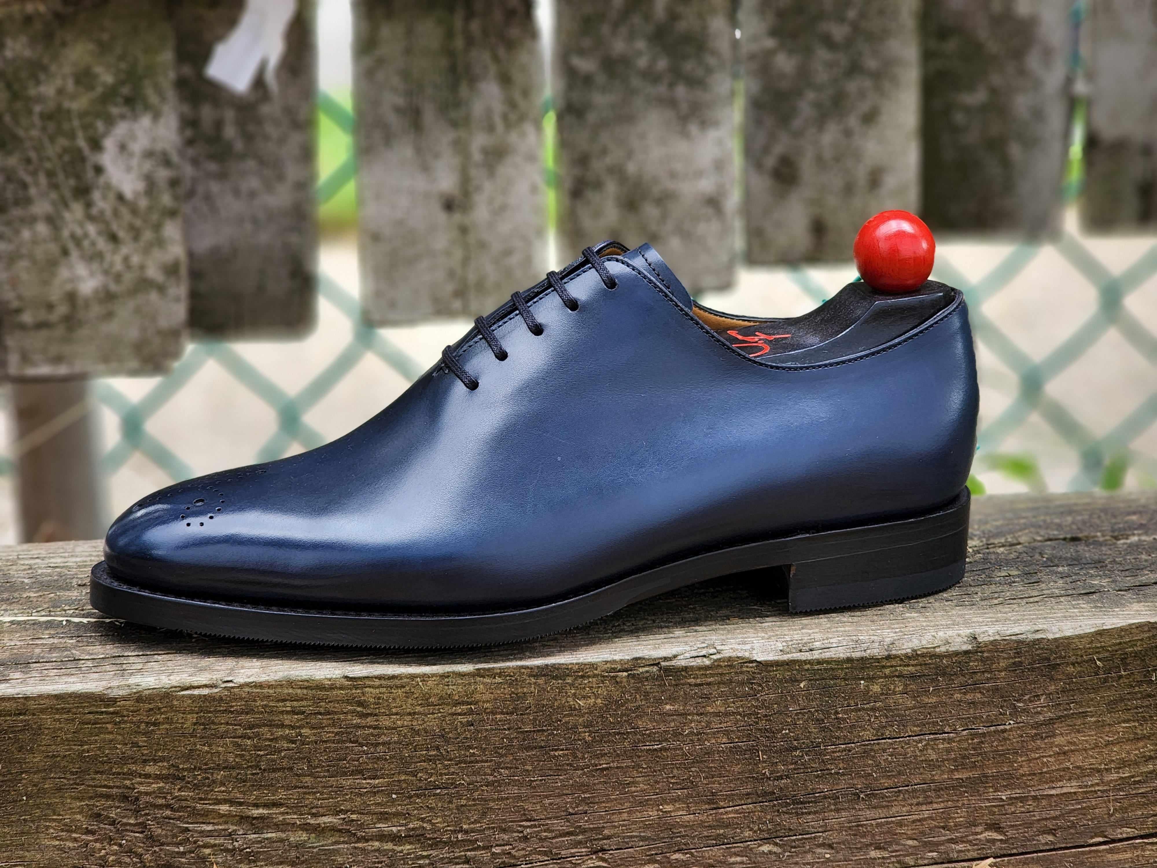 Crescent - Deep Ocean Calf-Wholecut Oxfords-J.FitzPatrick Footwear