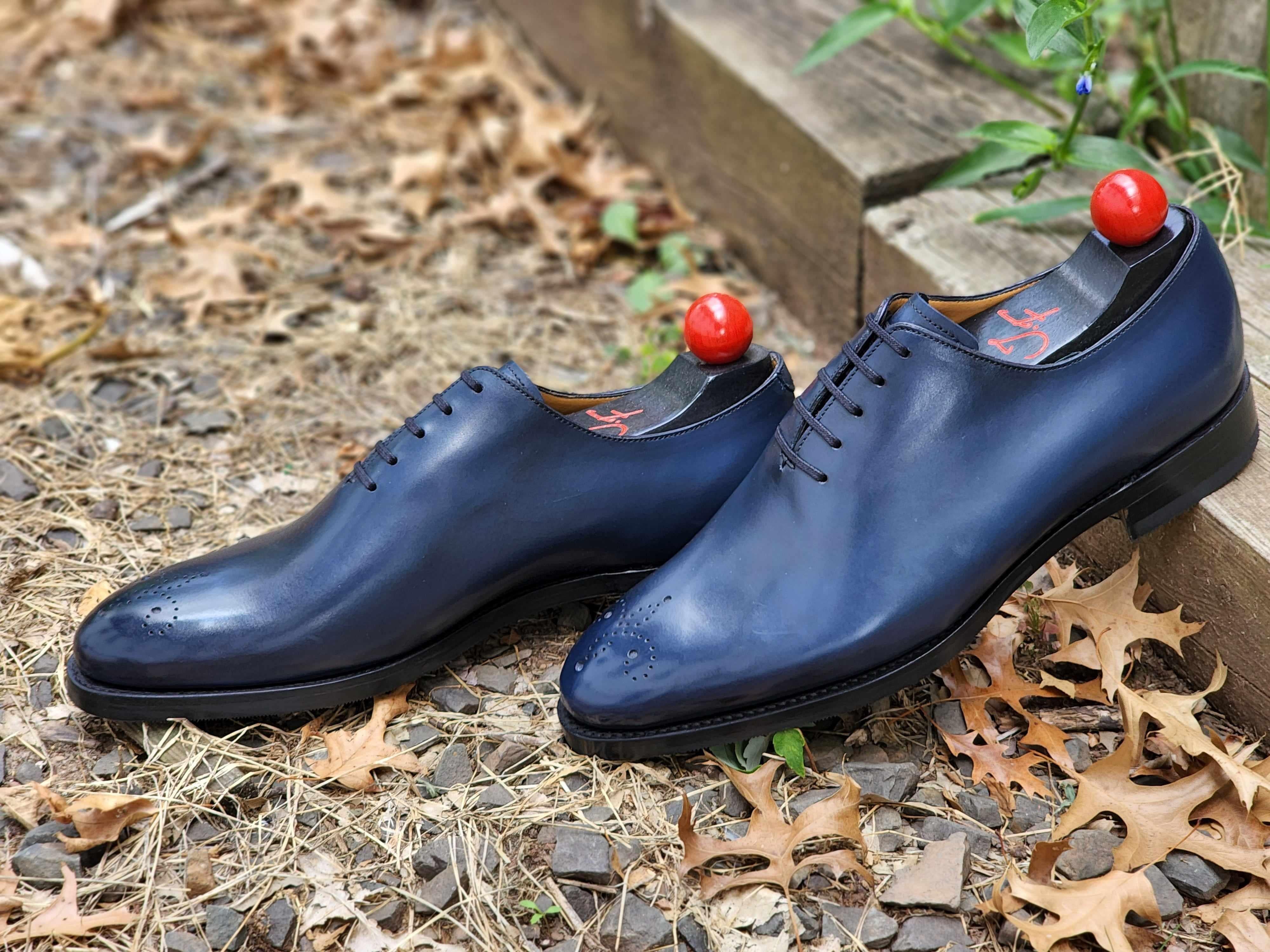 Crescent - Deep Ocean Calf-Wholecut Oxfords-J.FitzPatrick Footwear