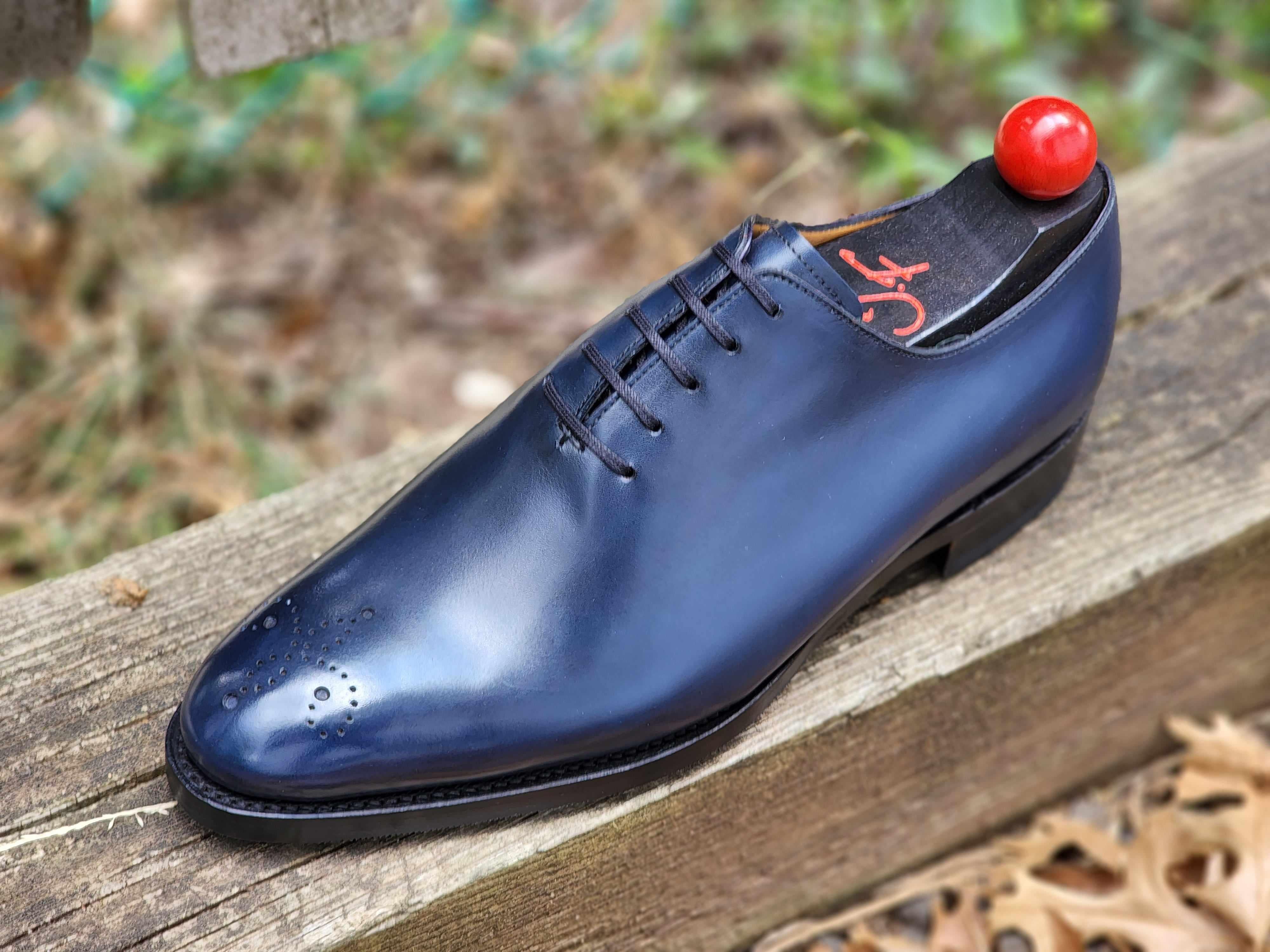 Crescent - Deep Ocean Calf-Wholecut Oxfords-J.FitzPatrick Footwear
