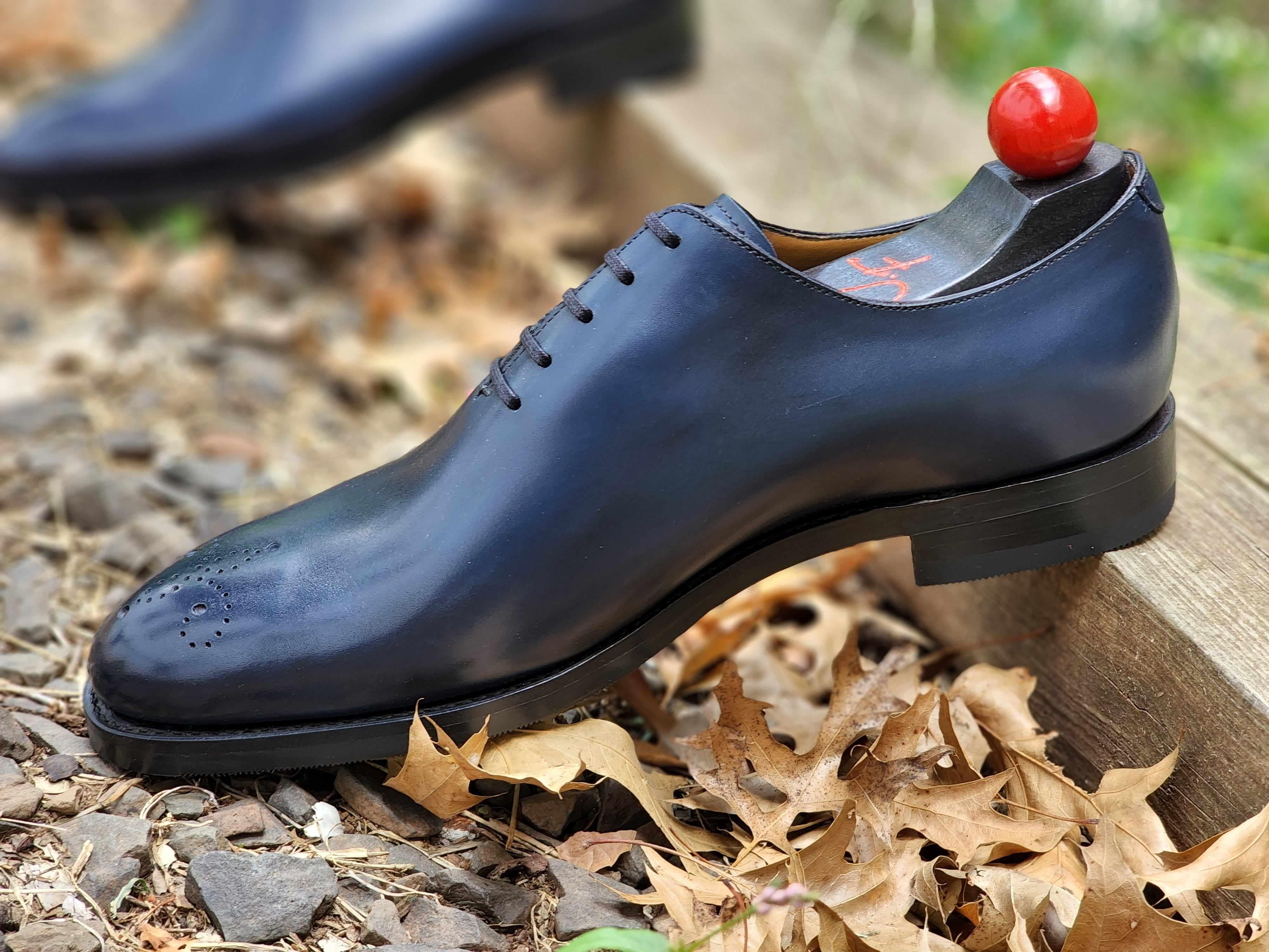 Crescent - Deep Ocean Calf-Wholecut Oxfords-J.FitzPatrick Footwear
