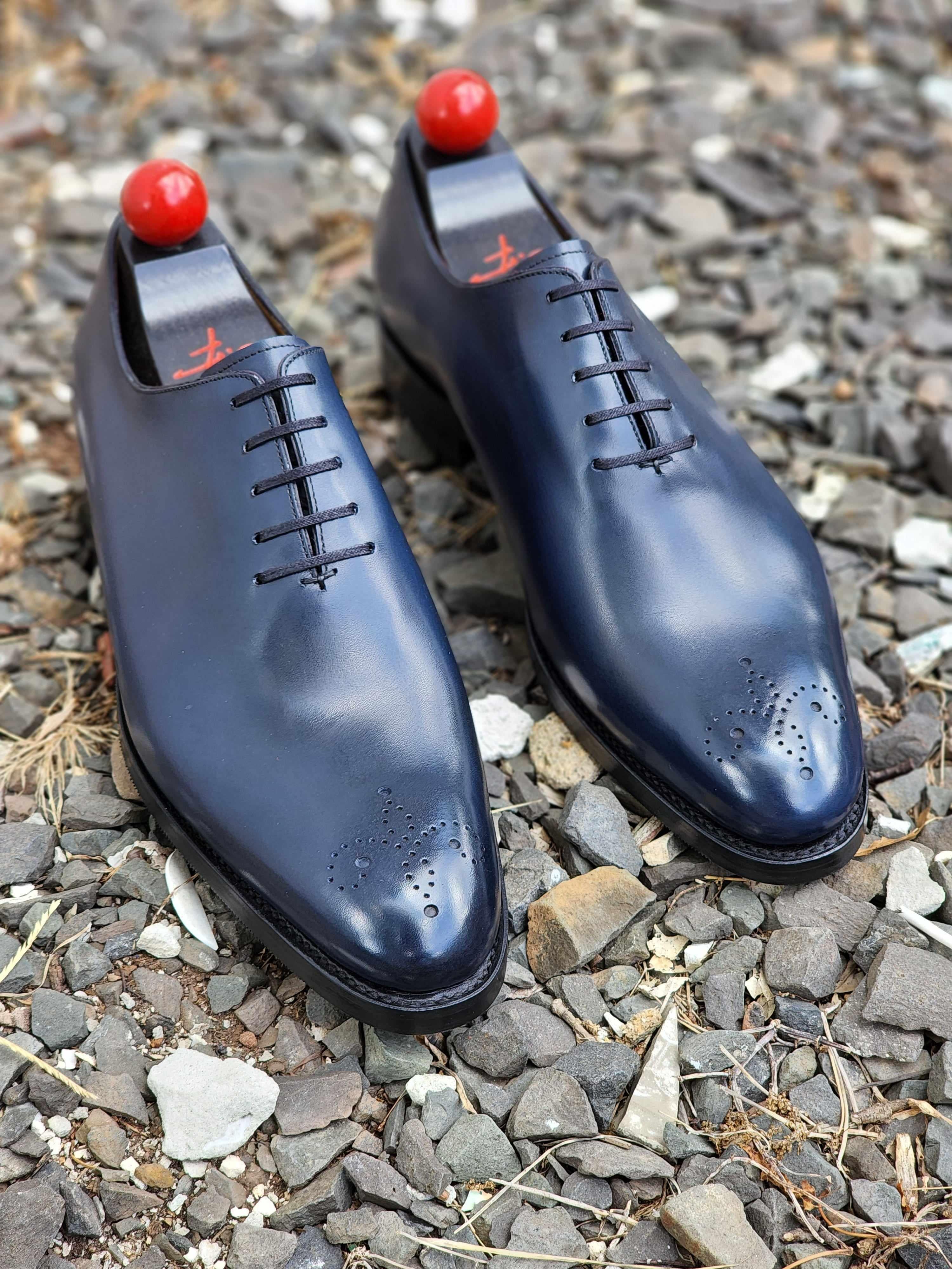 Crescent - Deep Ocean Calf-Wholecut Oxfords-J.FitzPatrick Footwear