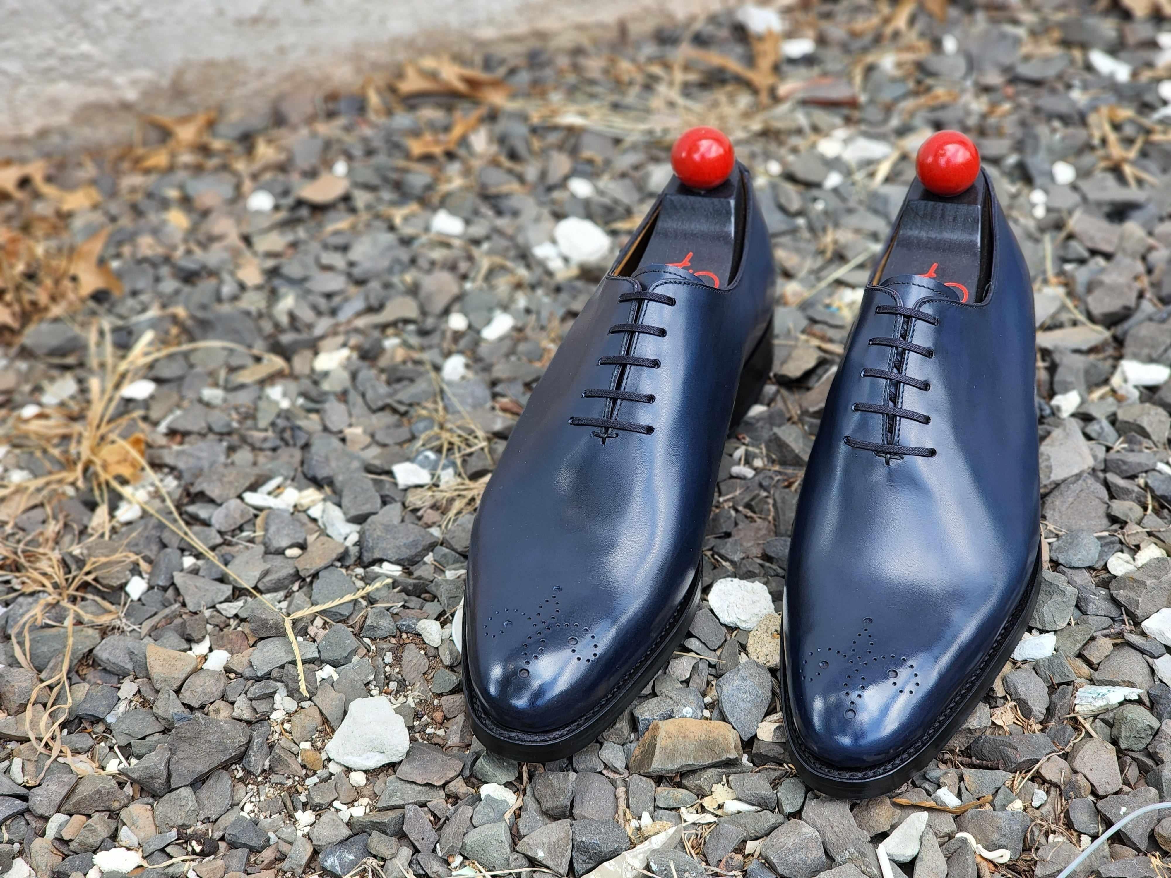 Crescent - Deep Ocean Calf-Wholecut Oxfords-J.FitzPatrick Footwear