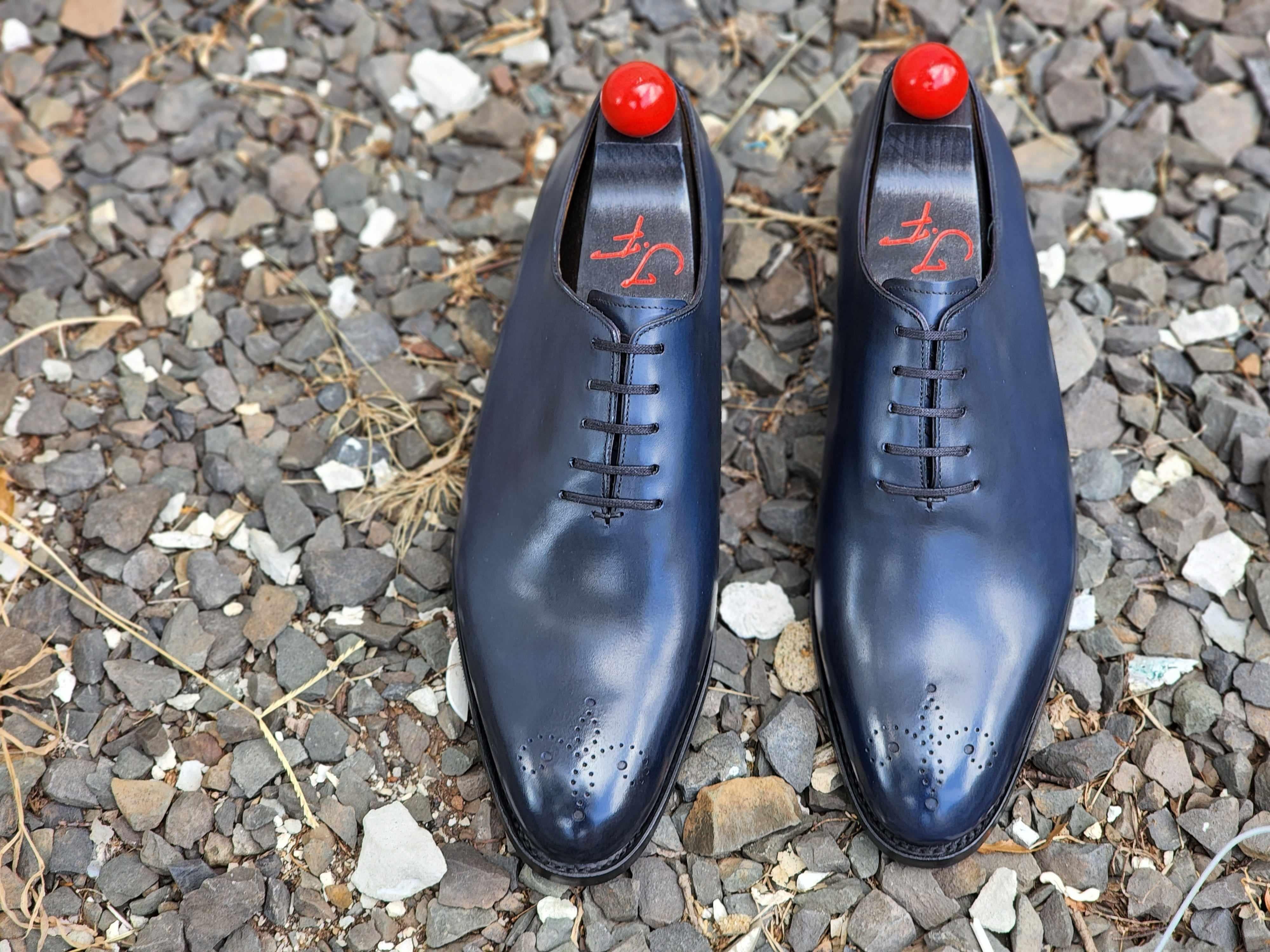 Crescent - Deep Ocean Calf-Wholecut Oxfords-J.FitzPatrick Footwear