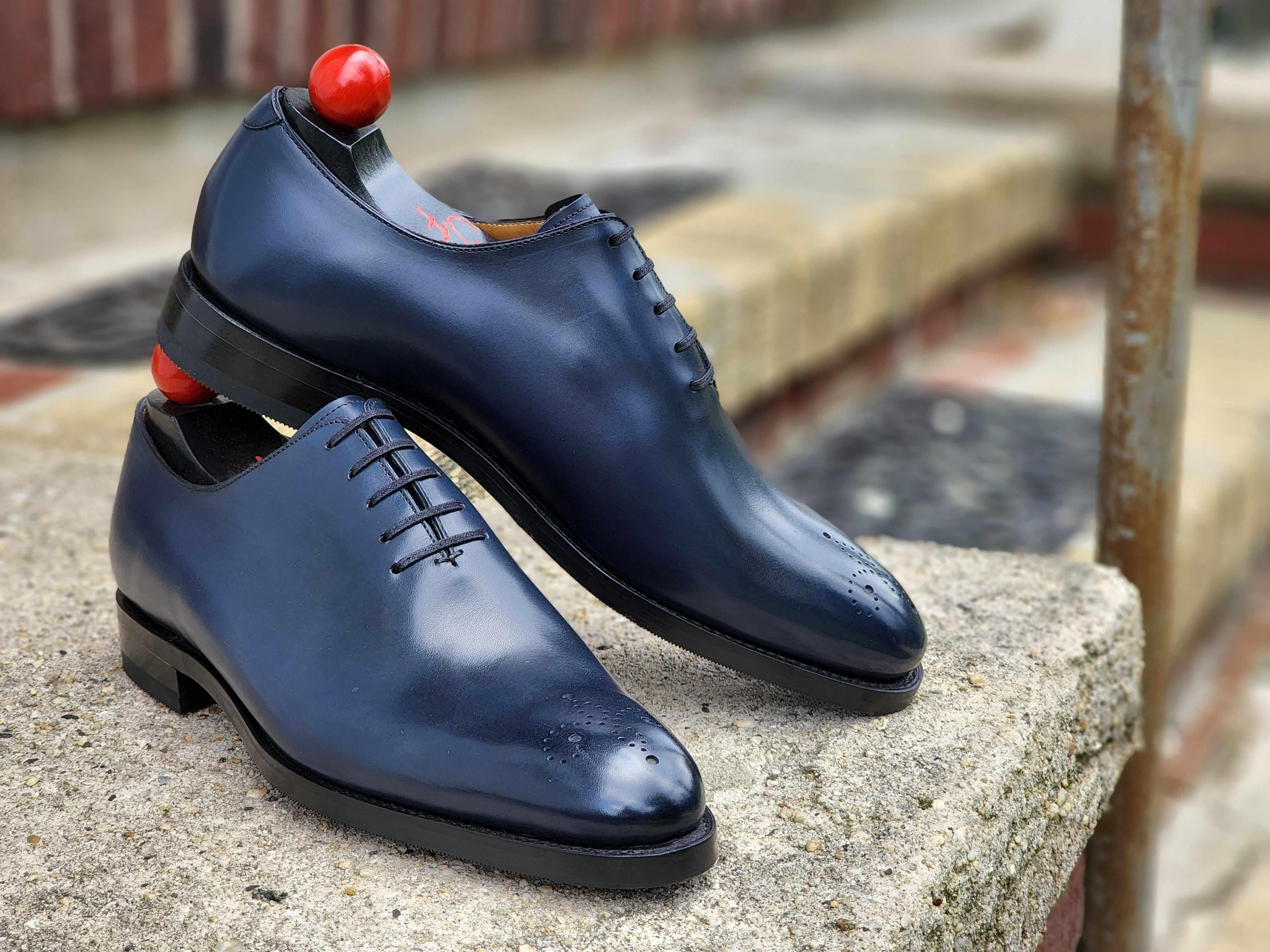 Crescent - Deep Ocean Calf-Wholecut Oxfords-J.FitzPatrick Footwear