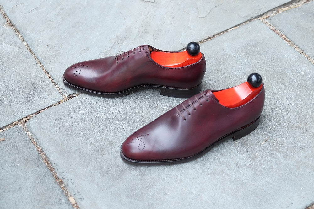 Crescent - Sangria Calf-Wholecut Oxfords-J.FitzPatrick Footwear