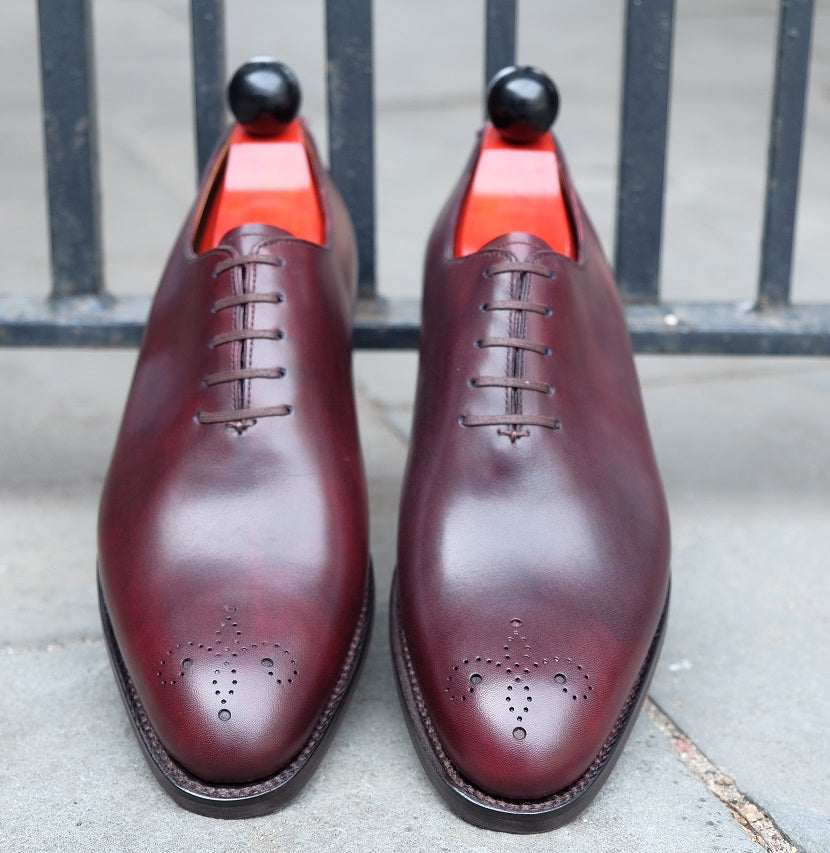 Crescent - Sangria Calf-Wholecut Oxfords-J.FitzPatrick Footwear