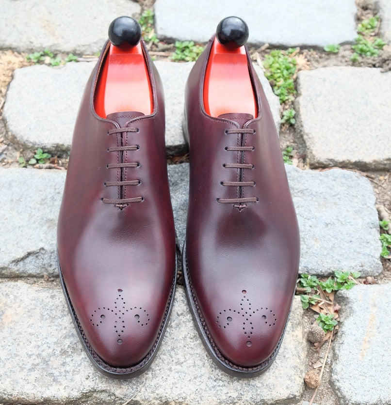 Crescent - Sangria Calf-Wholecut Oxfords-J.FitzPatrick Footwear