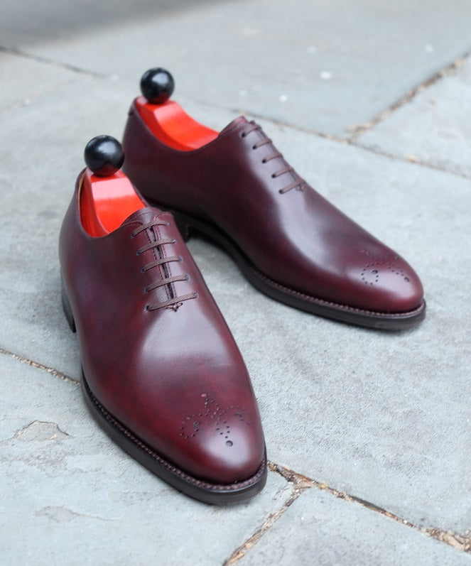 Crescent - Sangria Calf-Wholecut Oxfords-J.FitzPatrick Footwear