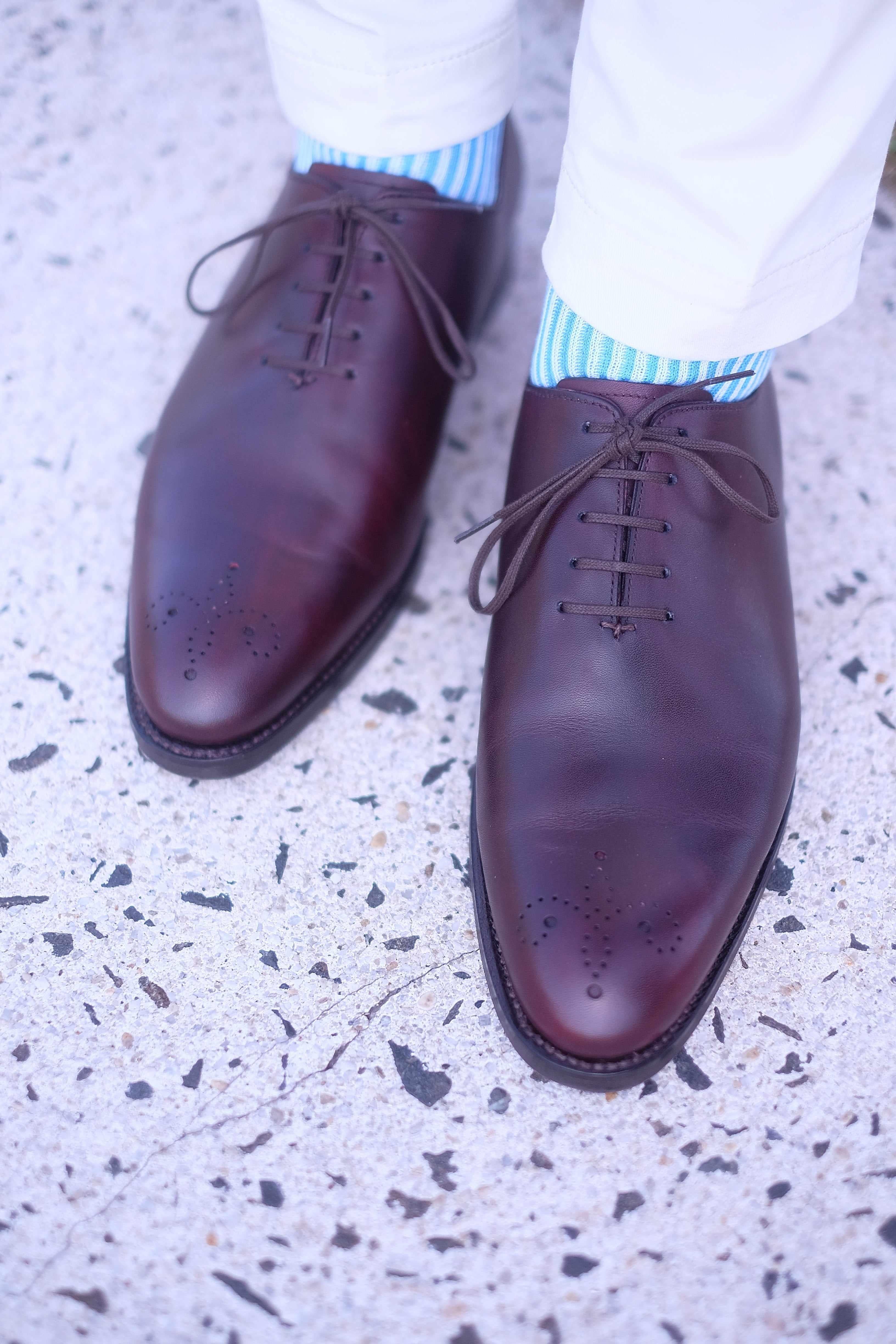 Crescent - Sangria Calf-Wholecut Oxfords-J.FitzPatrick Footwear