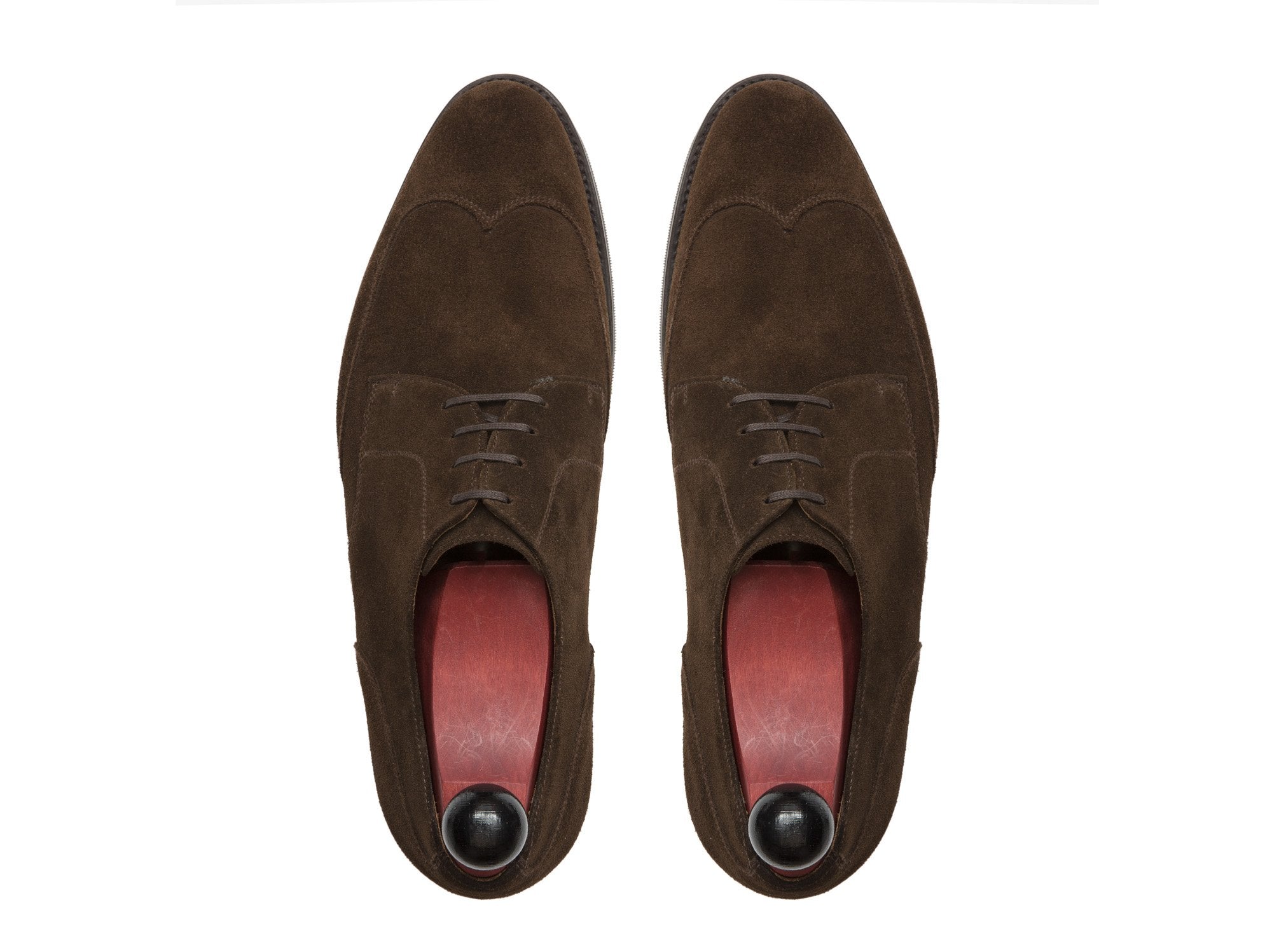 Dayton - MTO - Dark Brown Suede-Made To Order Derbies Derby-J.FitzPatrick Footwear