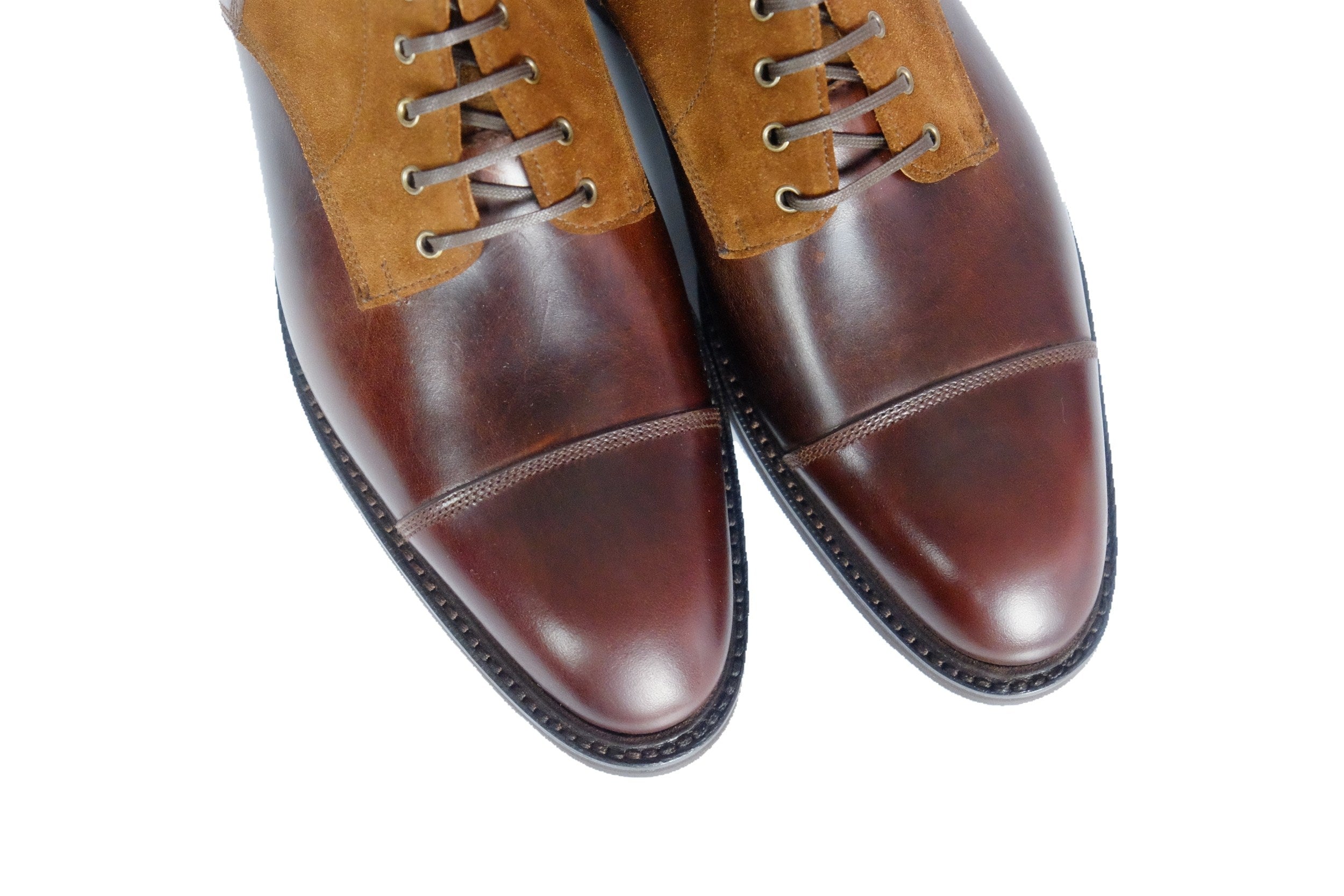 Delridge - MTO - Rugged Brown / Snuff Suede - NGT Last - Double Rugged Rubber Sole w/ Stormwelt-Made To Order Boot Derby Cap Toe-J.FitzPatrick Footwear