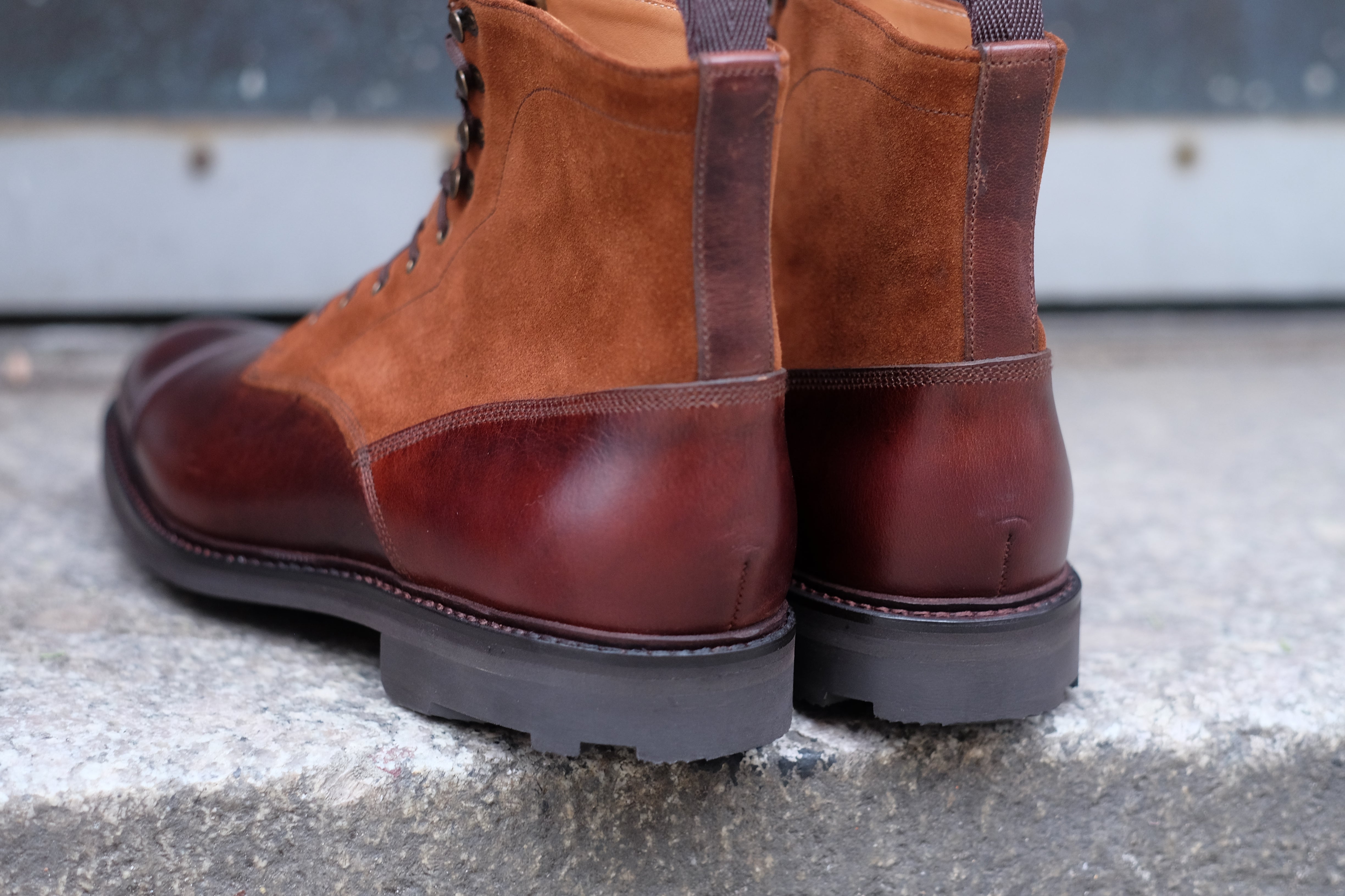 Delridge - MTO - Rugged Brown / Snuff Suede - NGT Last - Double Rugged Rubber Sole w/ Stormwelt-Made To Order Boot Derby Cap Toe-J.FitzPatrick Footwear