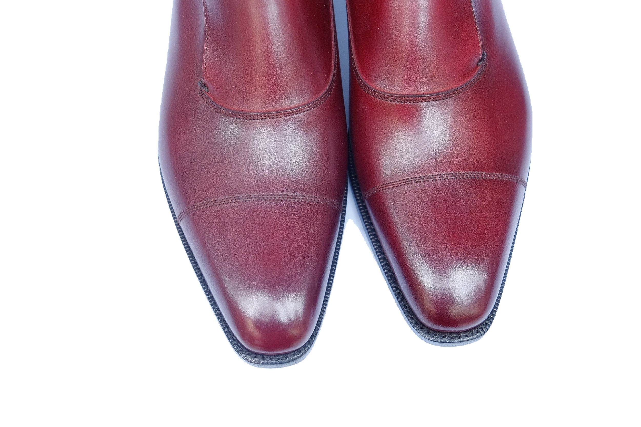 Fauntleroy - MTO - Burgundy Calf-Made To Order Single Monkstrap Captoe Cap Toe-J.FitzPatrick Footwear