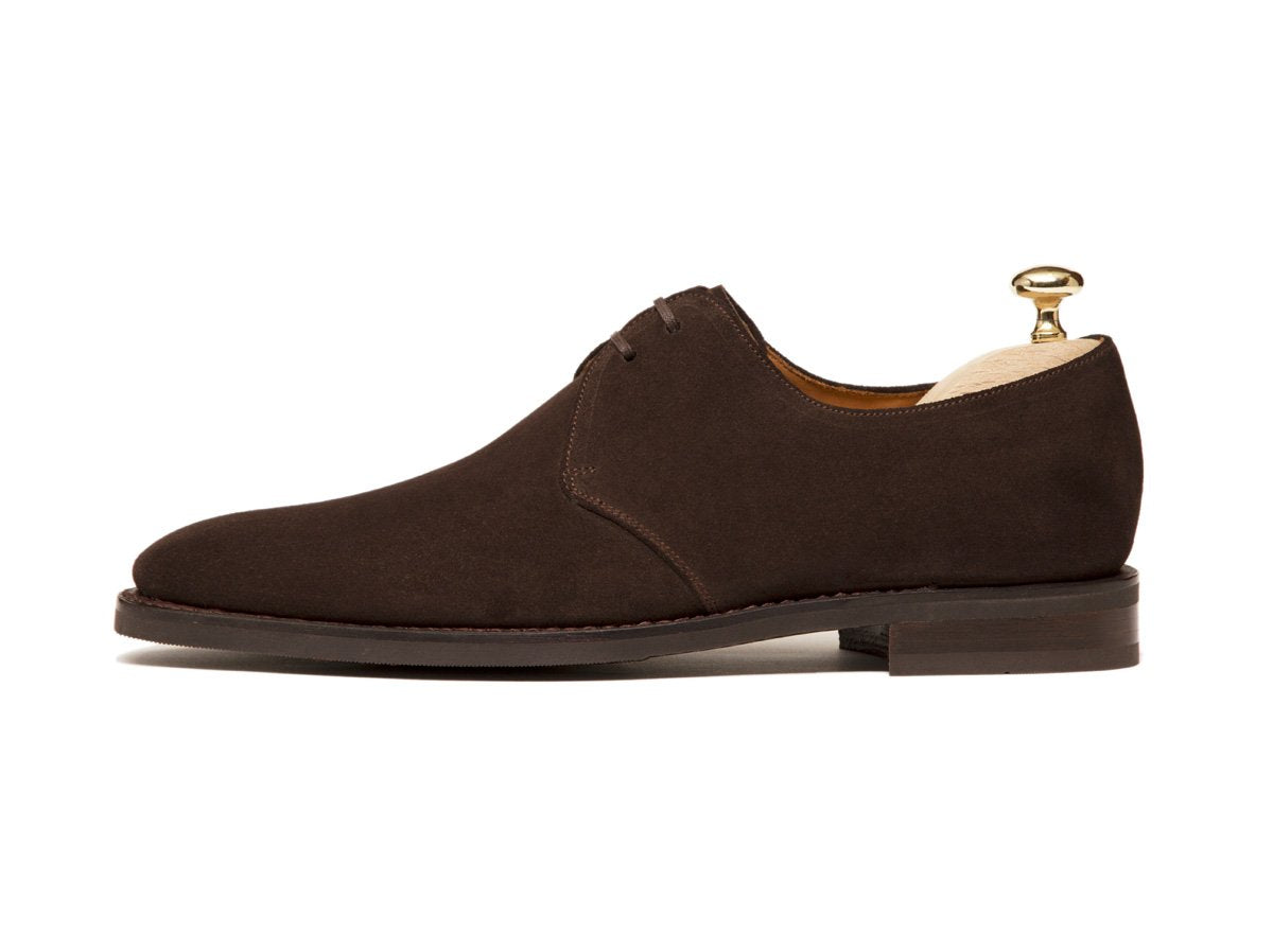 Fremont - MTO - Bitter Chocolate Suede-Made To Order Derbies Derby Two Eyelet-J.FitzPatrick Footwear