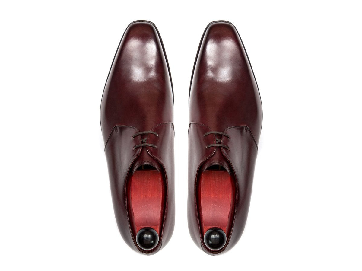 Fremont - MTO - Burgundy Calf-Made To Order Derbies Derby Two Eyelet-J.FitzPatrick Footwear