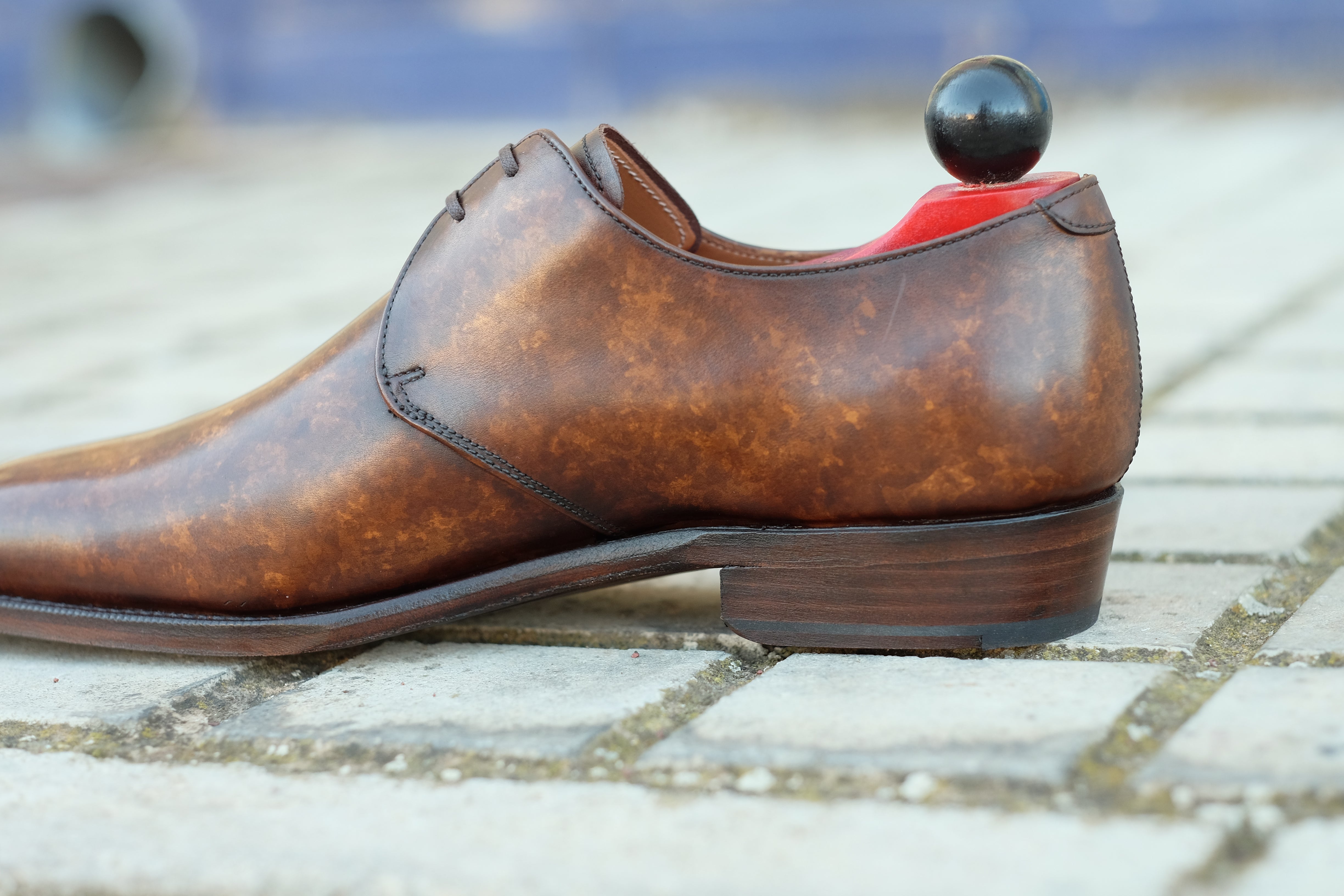 Fremont - MTO - Copper Marble Patina-Made To Order Derbies Derby Two Eyelet-J.FitzPatrick Footwear