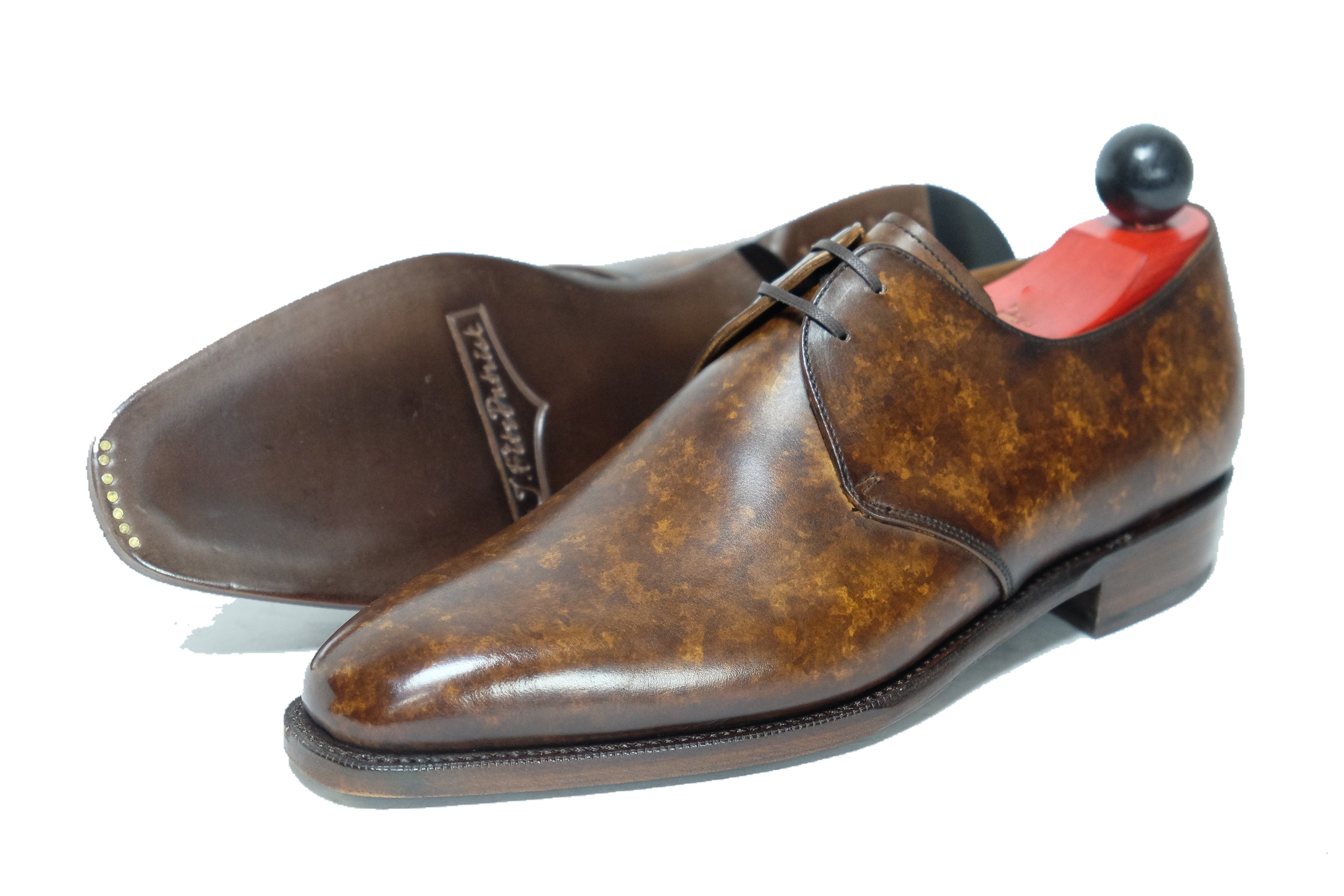 Fremont - MTO - Copper Marble Patina-Made To Order Derbies Derby Two Eyelet-J.FitzPatrick Footwear