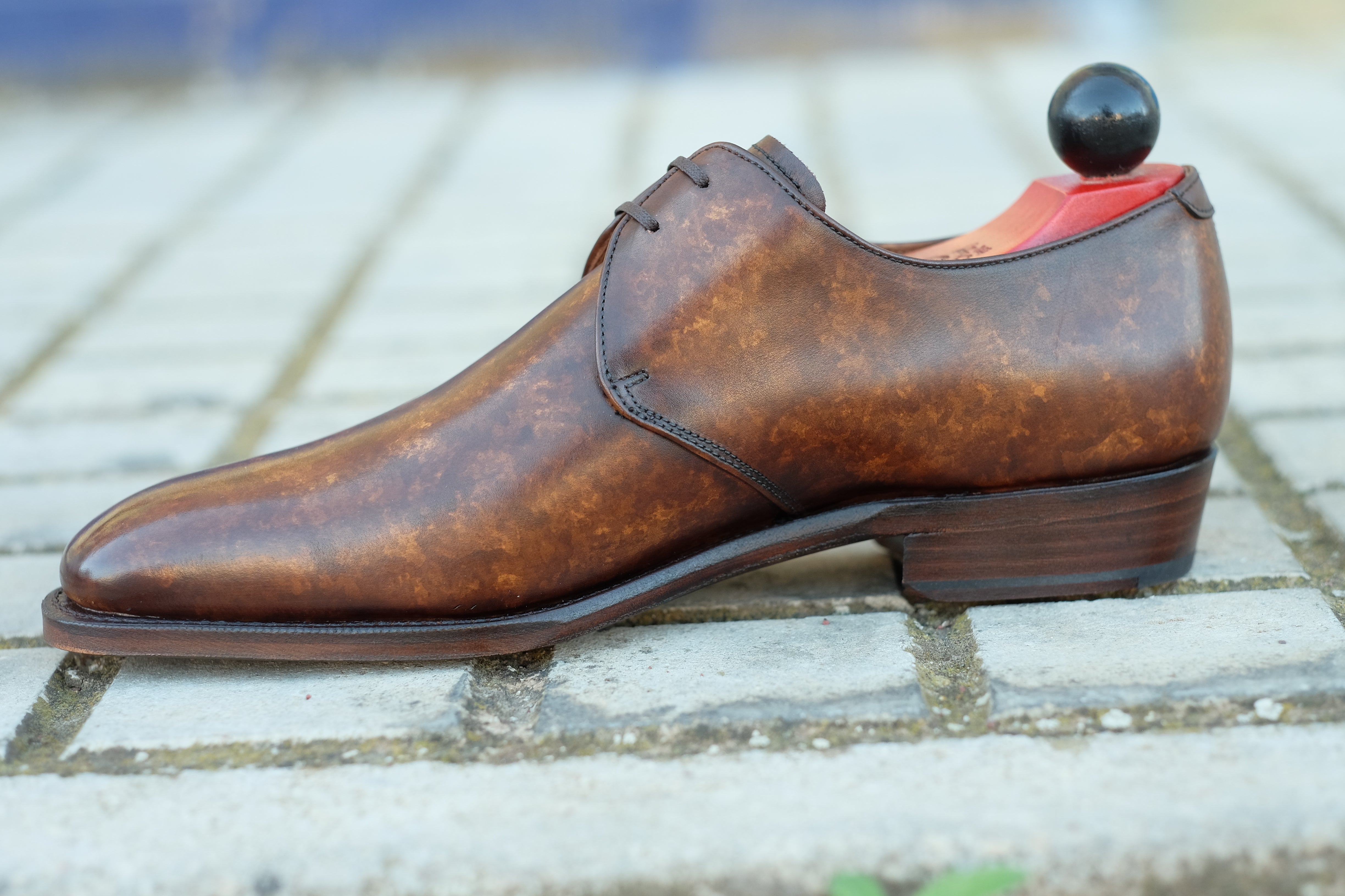 Fremont - MTO - Copper Marble Patina-Made To Order Derbies Derby Two Eyelet-J.FitzPatrick Footwear