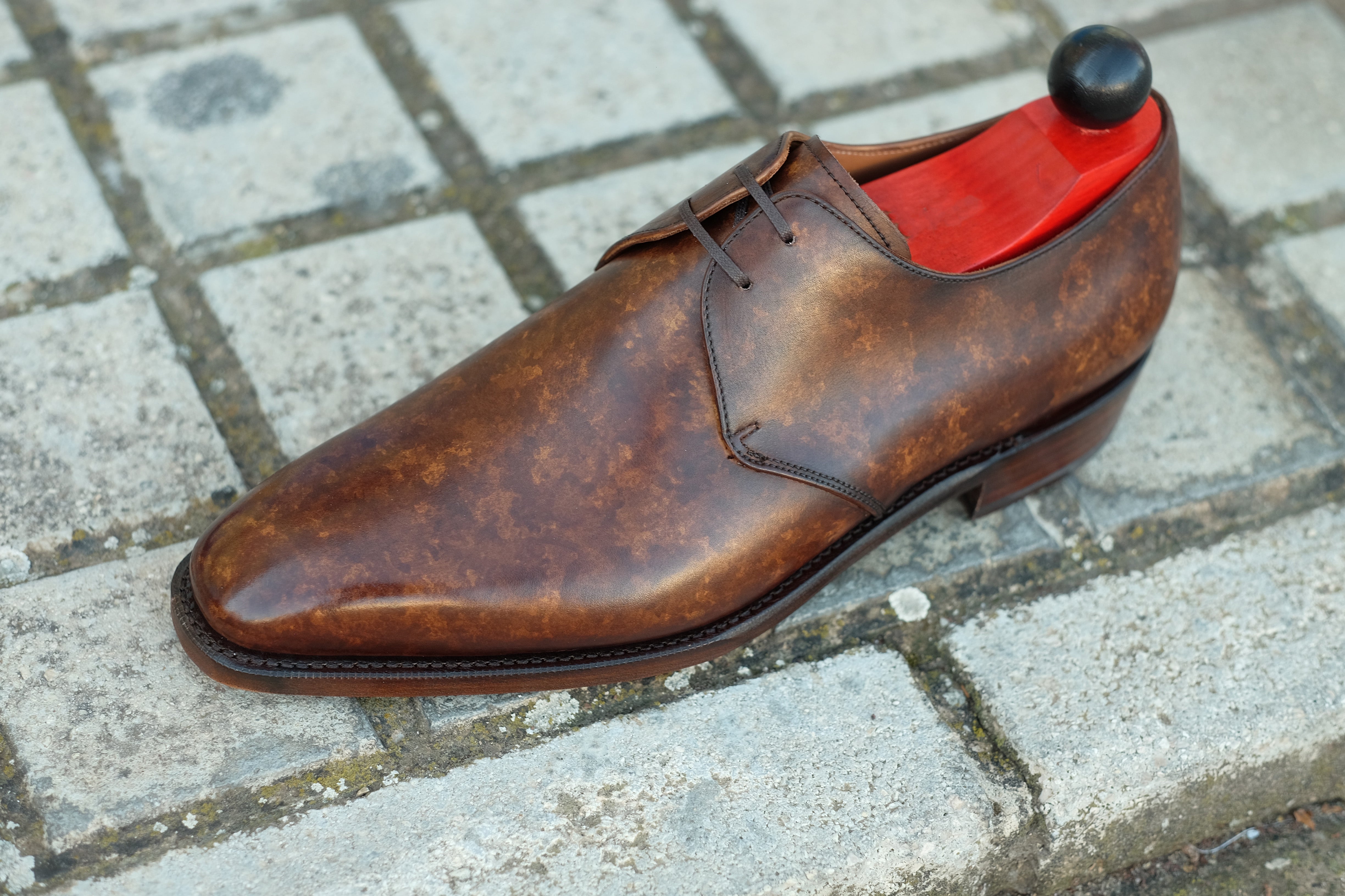 Fremont - MTO - Copper Marble Patina-Made To Order Derbies Derby Two Eyelet-J.FitzPatrick Footwear