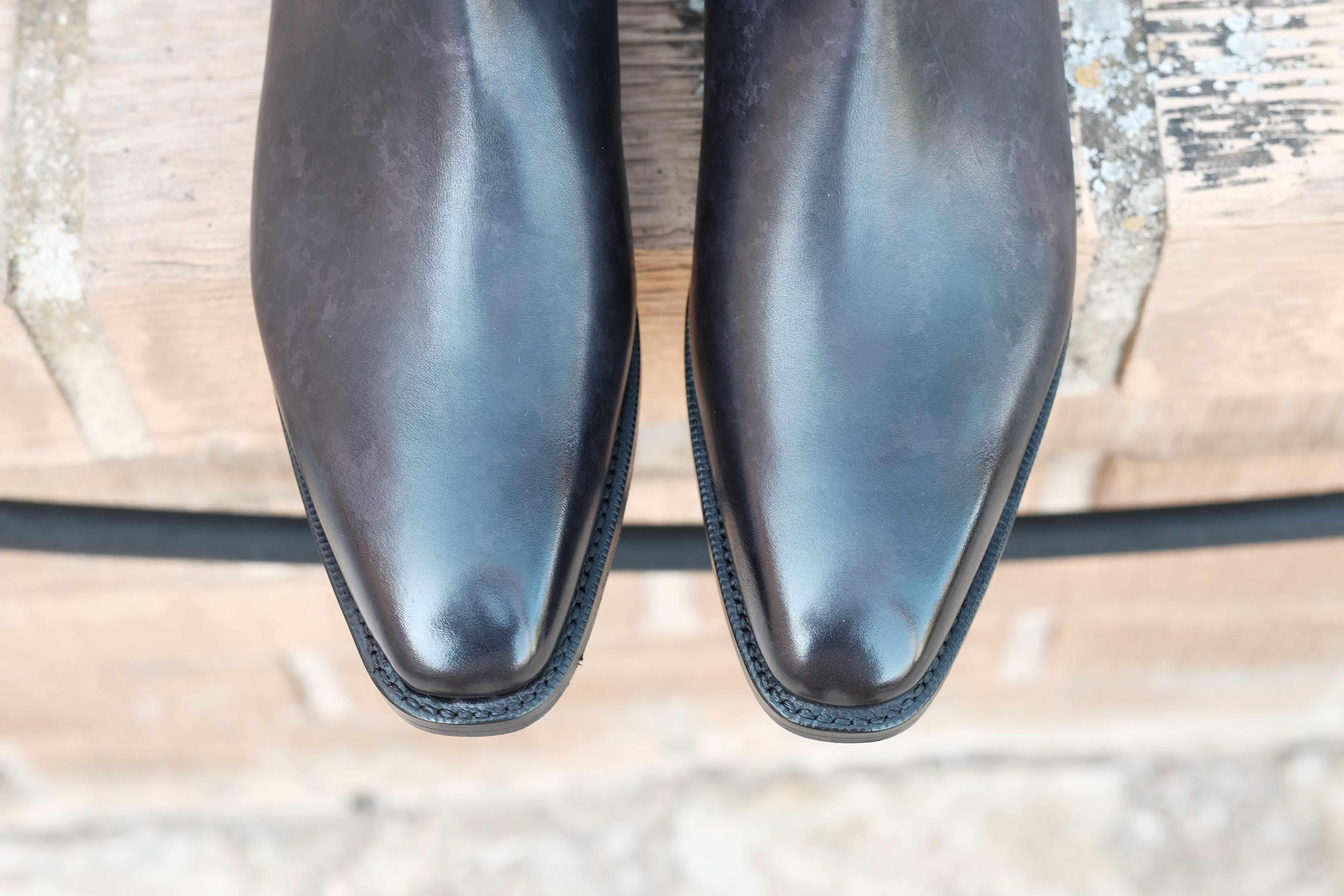 Genesee - Black Marble Patina-Jodhpur Boots-J.FitzPatrick Footwear