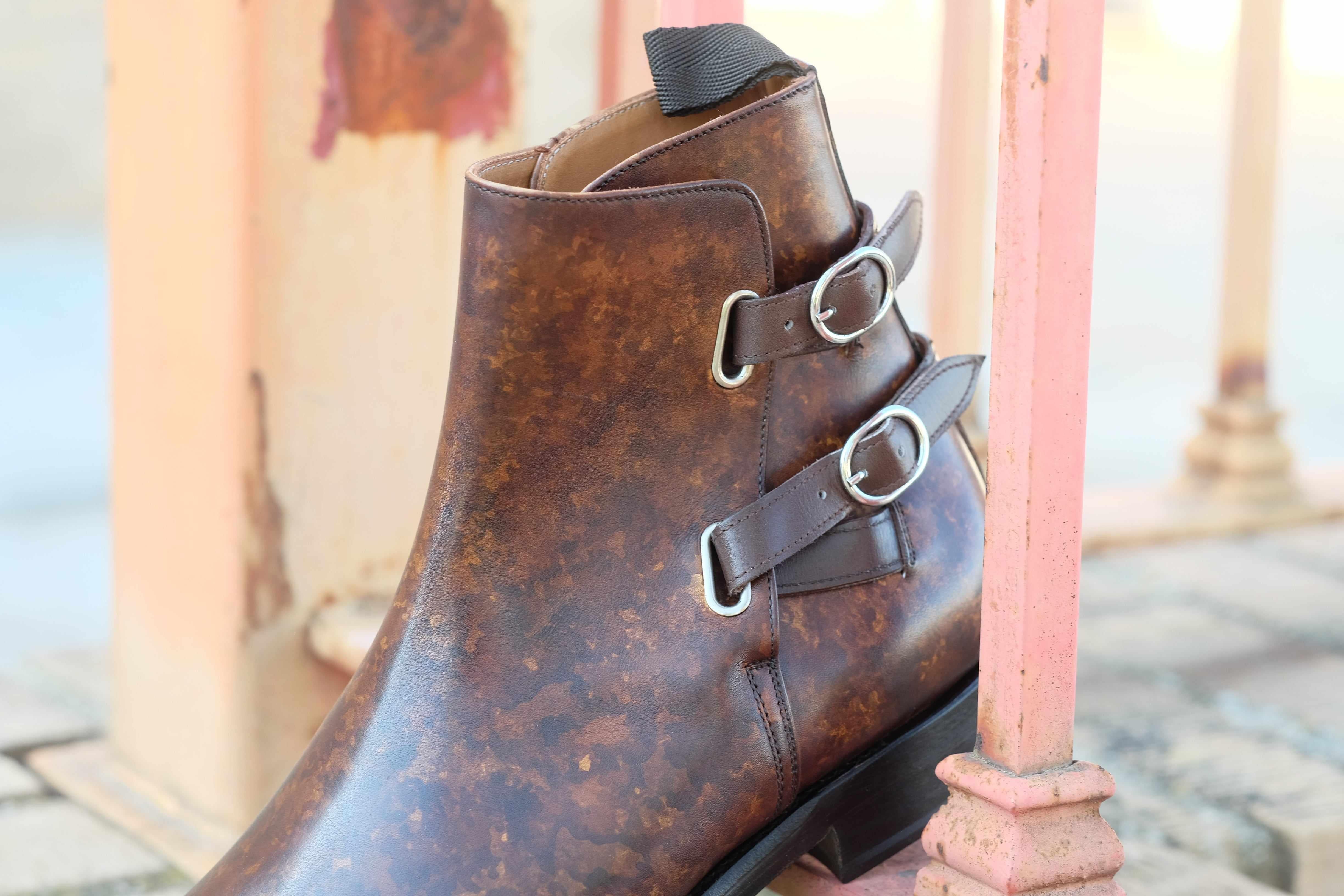 Genesee - Copper Marble Patina-Jodhpur Boots-J.FitzPatrick Footwear