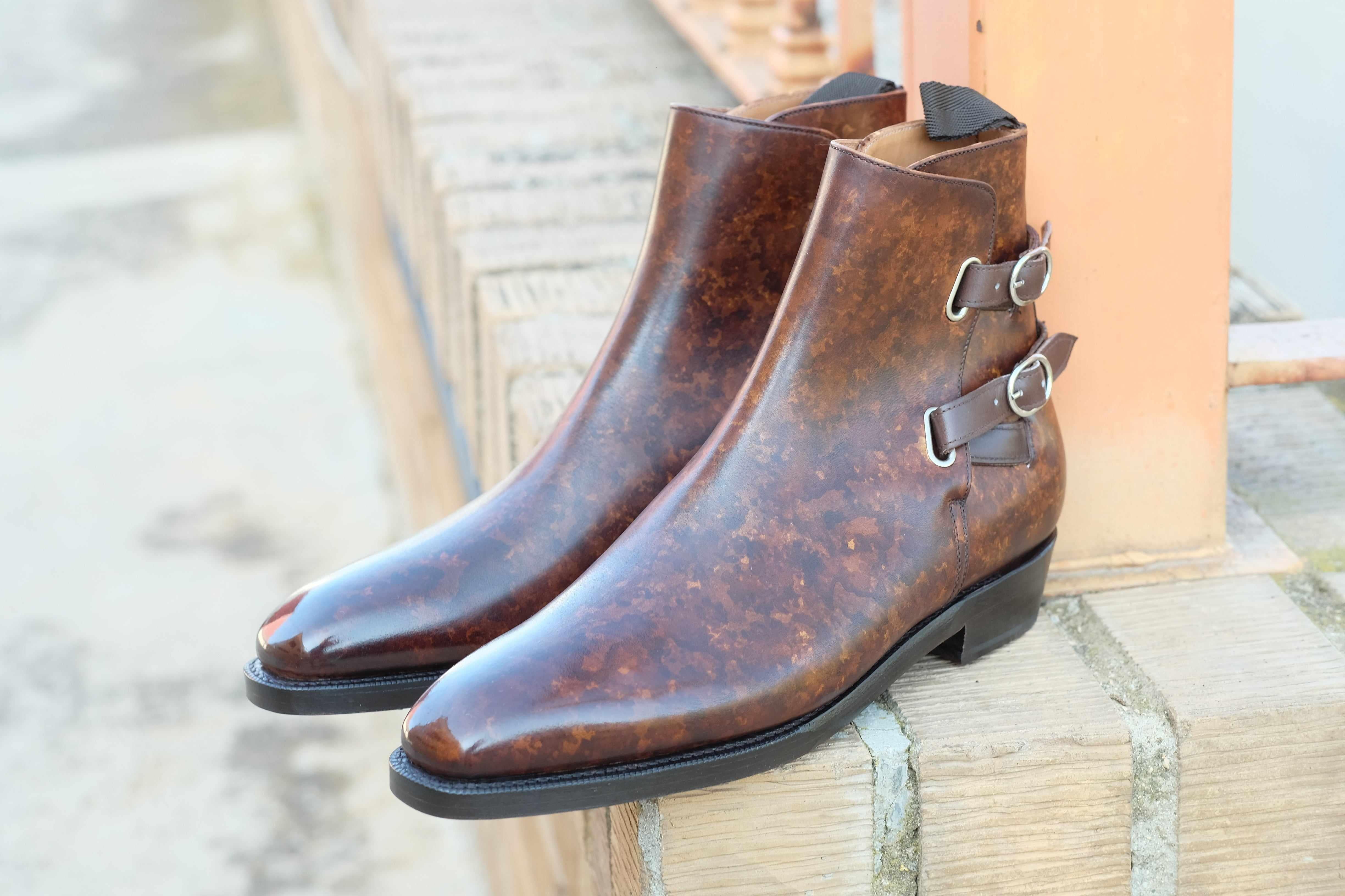 Genesee - Copper Marble Patina-Jodhpur Boots-J.FitzPatrick Footwear