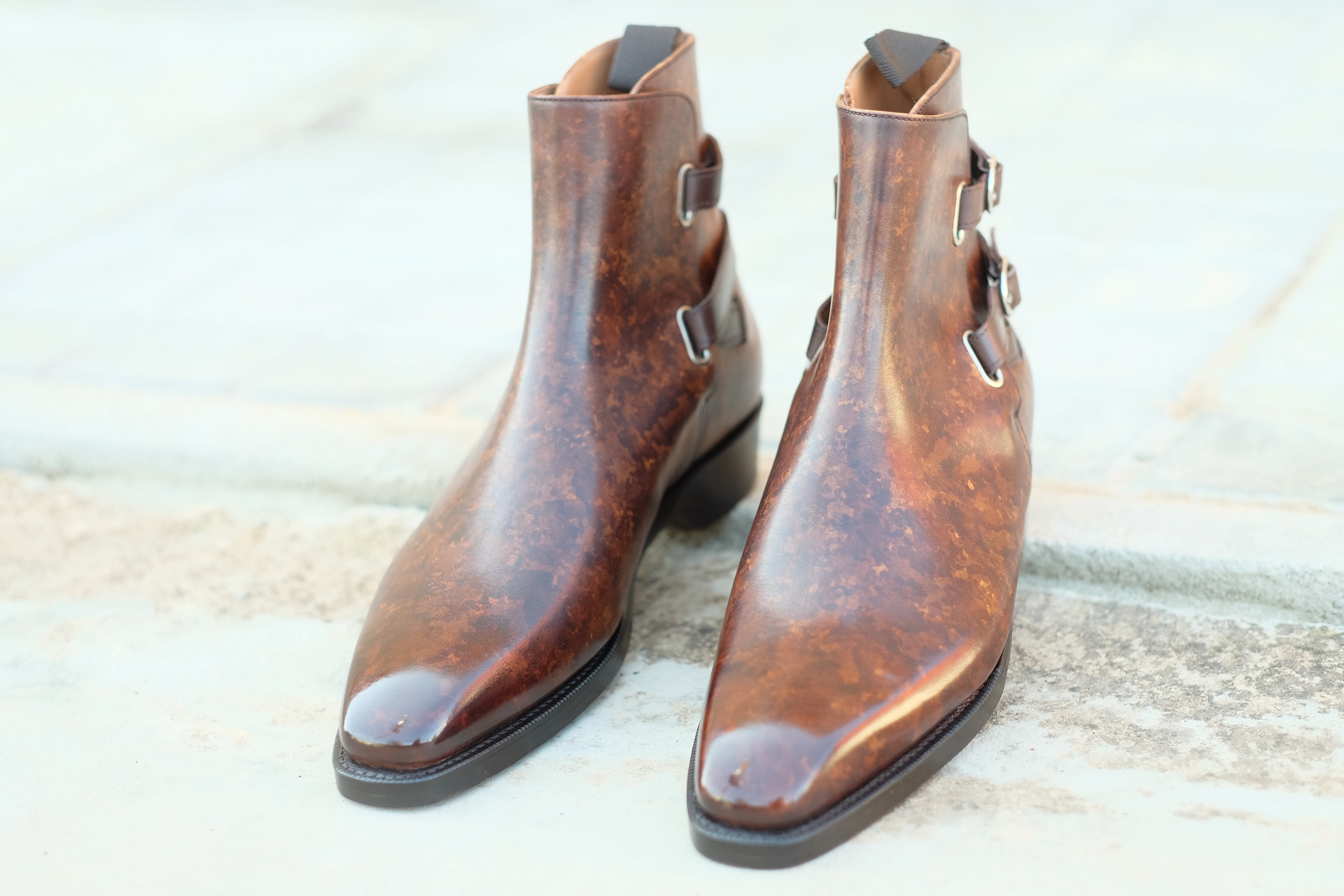 Genesee - Copper Marble Patina-Jodhpur Boots-J.FitzPatrick Footwear