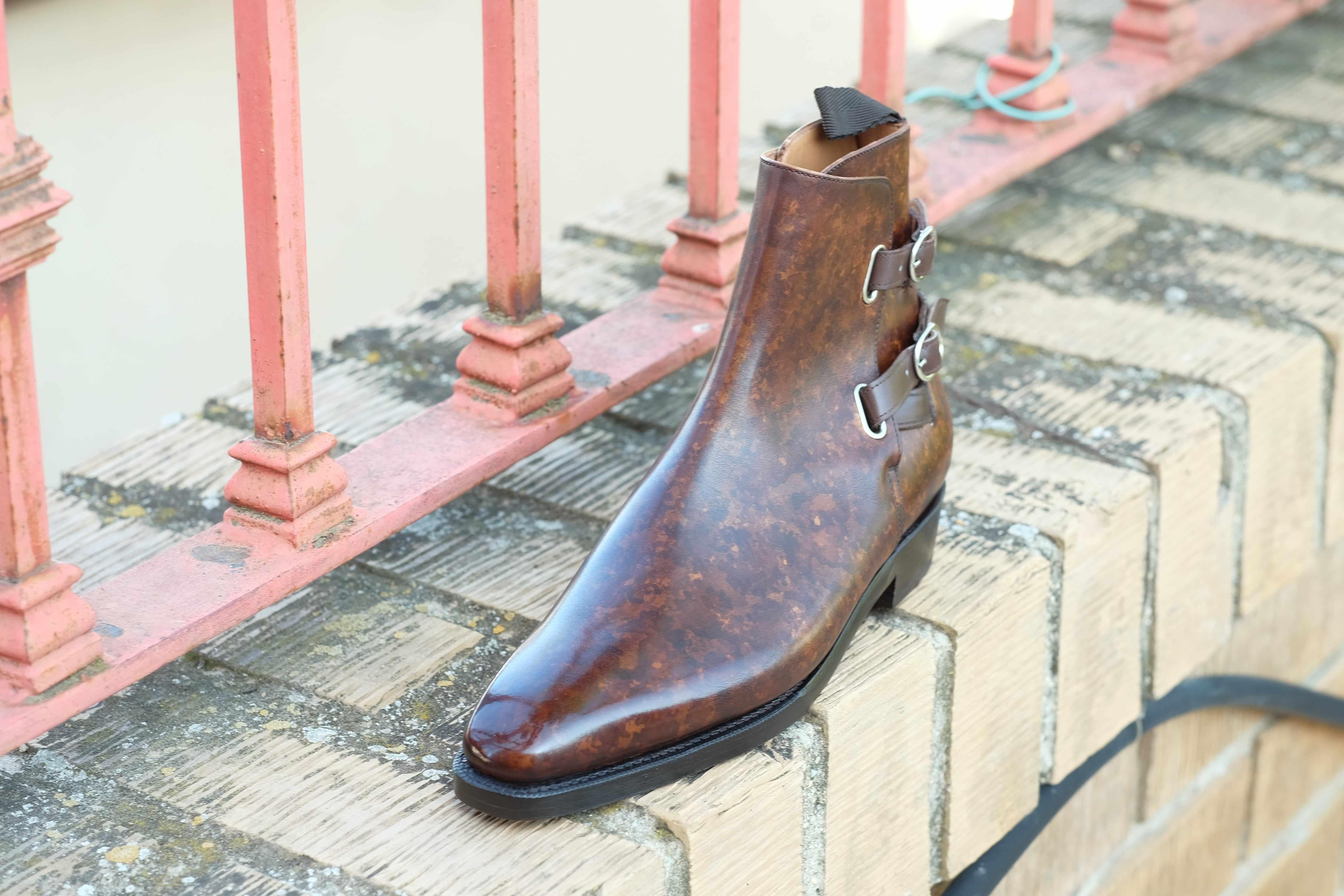 Genesee - Copper Marble Patina-Jodhpur Boots-J.FitzPatrick Footwear