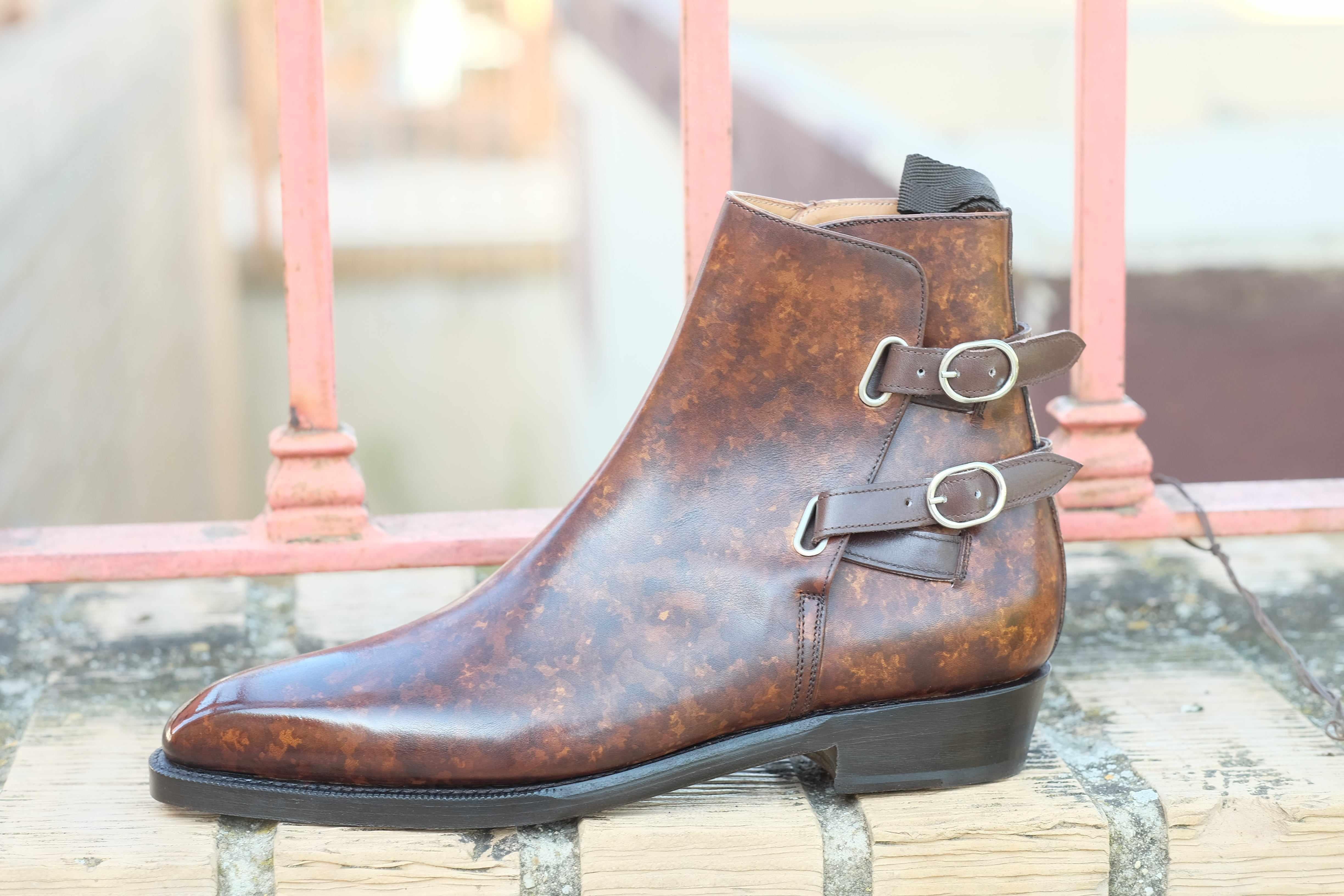 Genesee - Copper Marble Patina-Jodhpur Boots-J.FitzPatrick Footwear