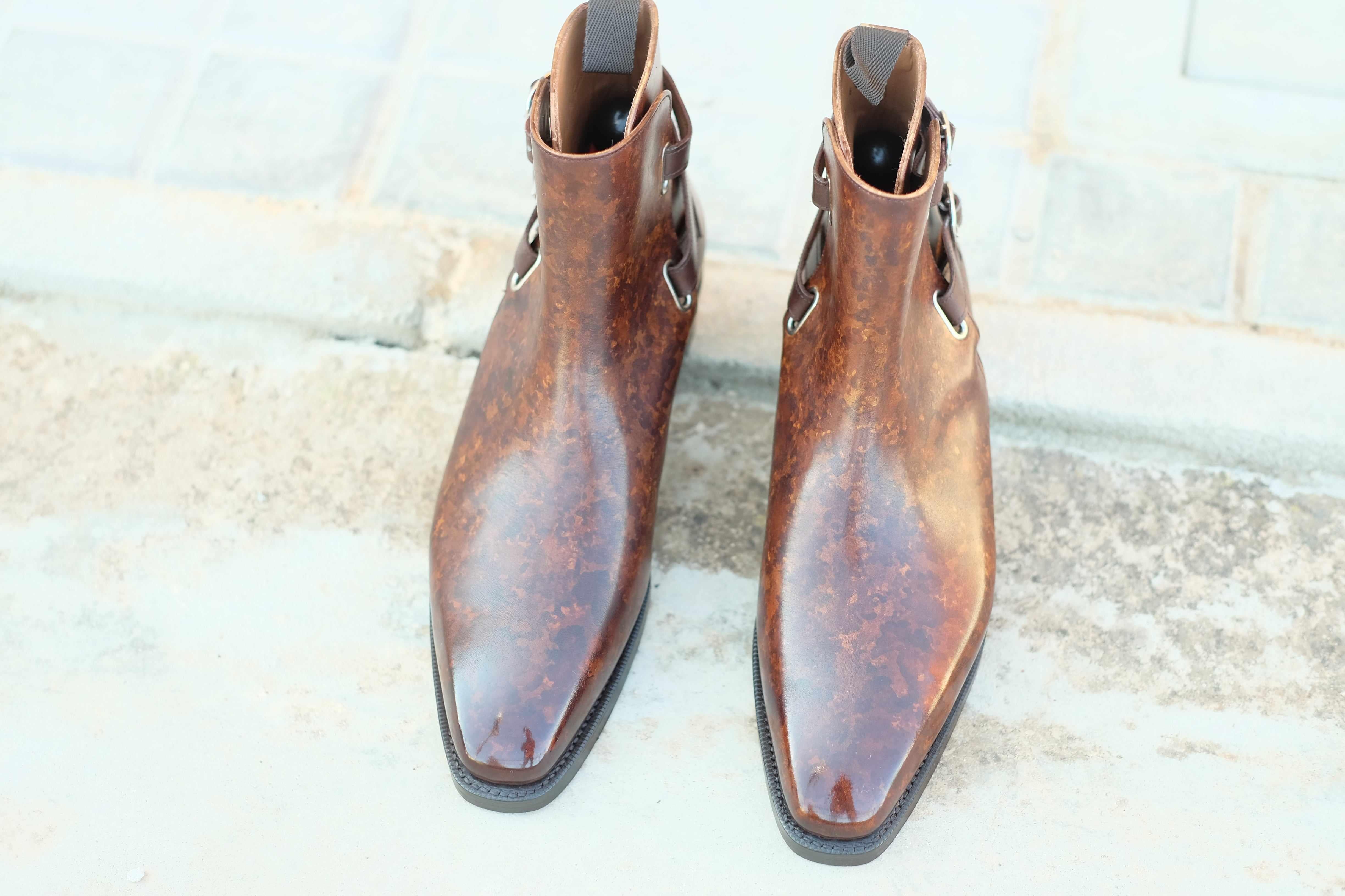 Genesee - Copper Marble Patina-Jodhpur Boots-J.FitzPatrick Footwear