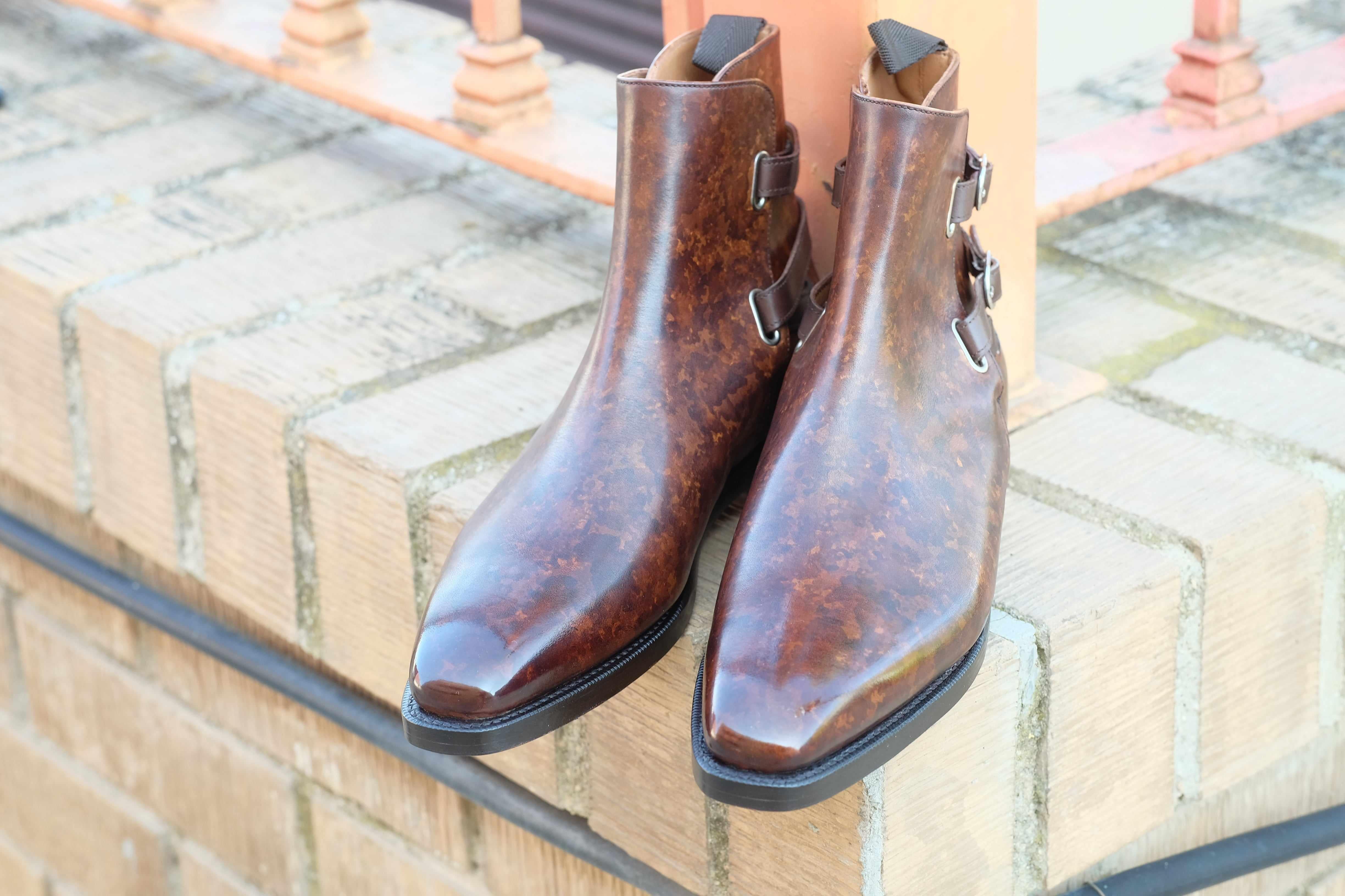 Genesee - Copper Marble Patina-Jodhpur Boots-J.FitzPatrick Footwear