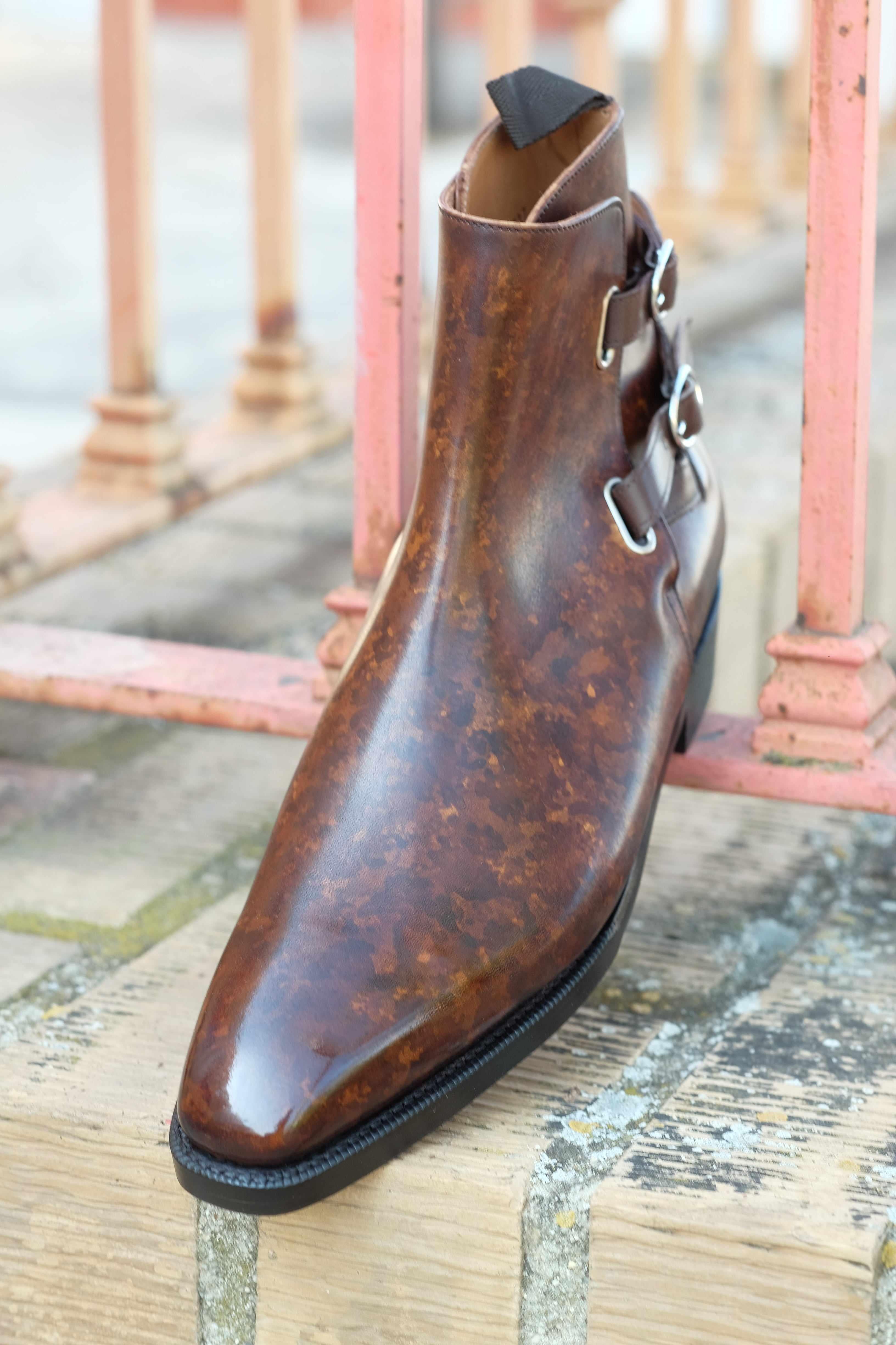 Genesee - Copper Marble Patina-Jodhpur Boots-J.FitzPatrick Footwear