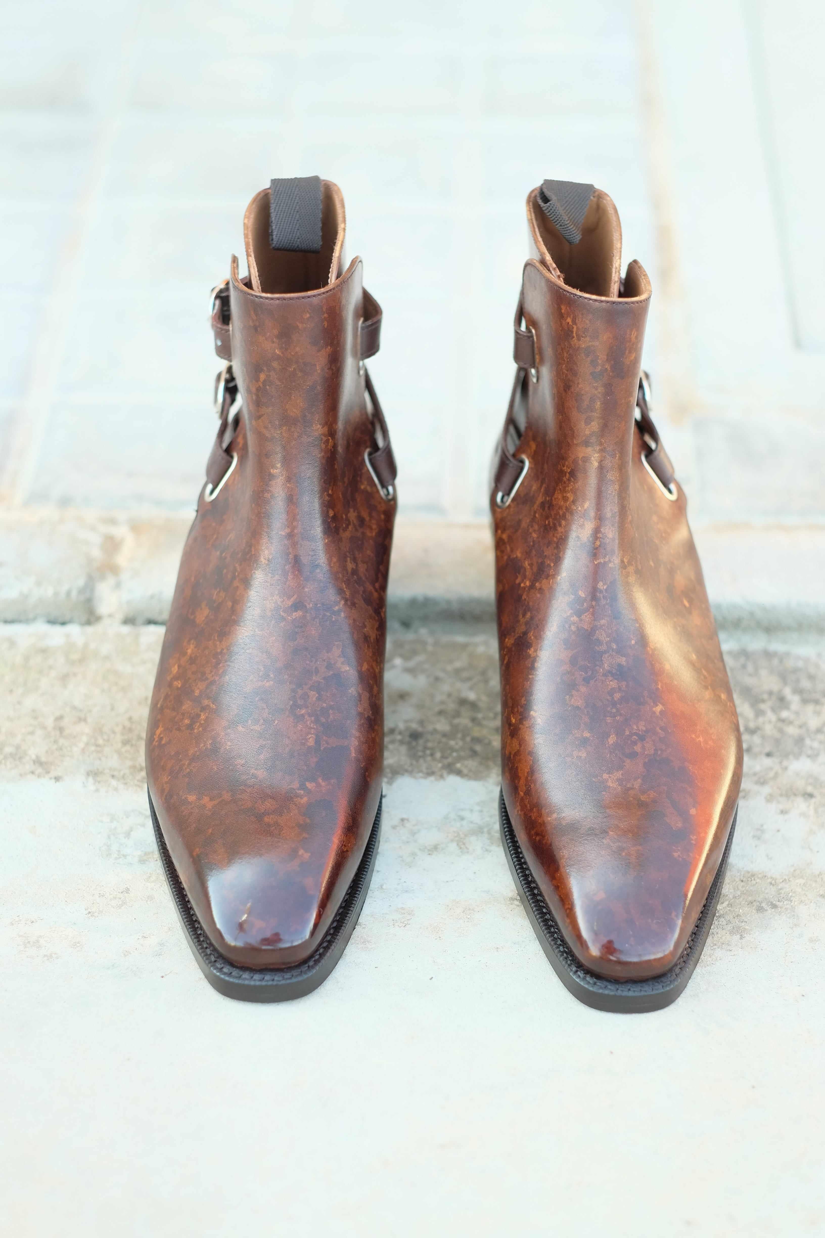 Genesee - Copper Marble Patina-Jodhpur Boots-J.FitzPatrick Footwear