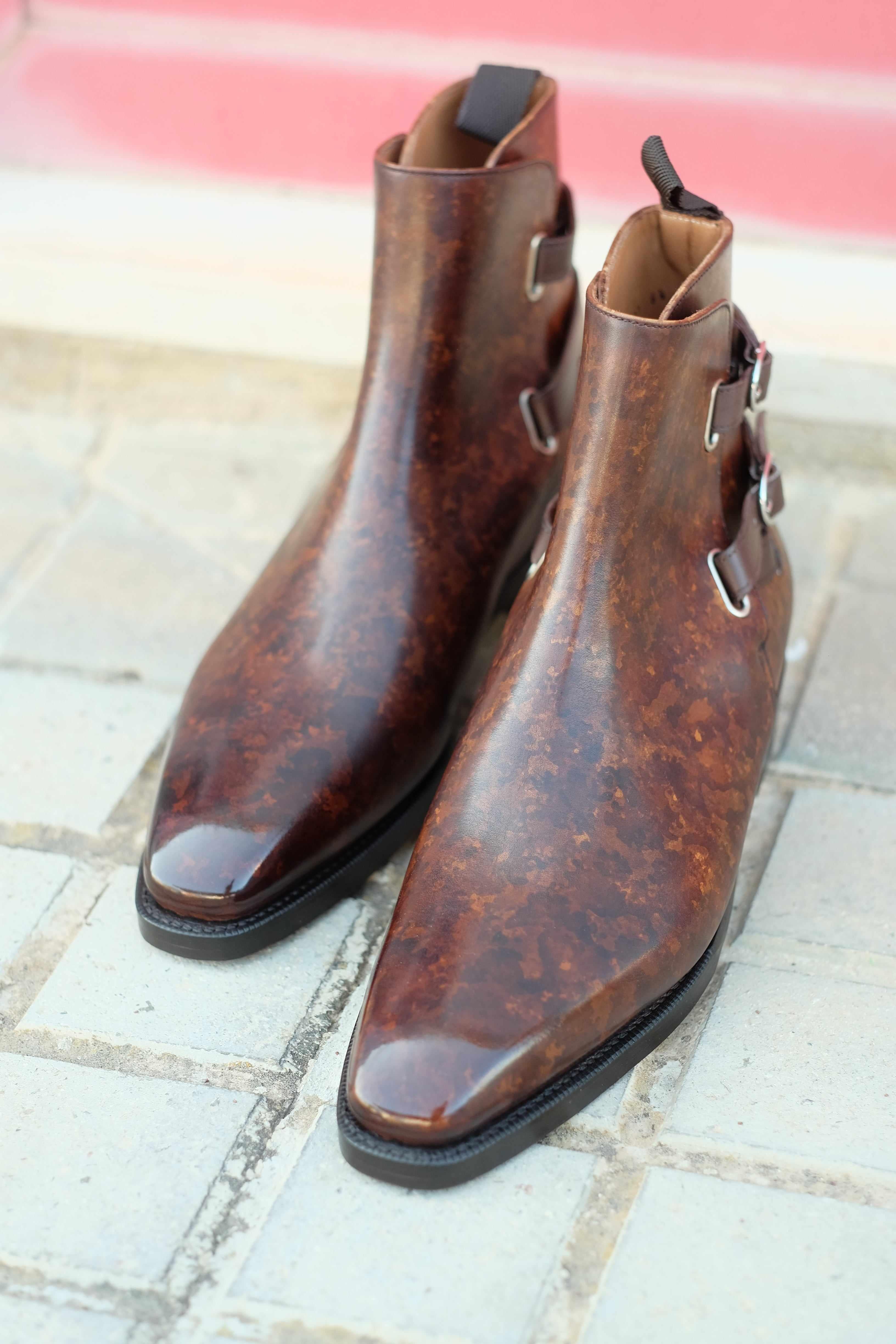 Genesee - Copper Marble Patina-Jodhpur Boots-J.FitzPatrick Footwear