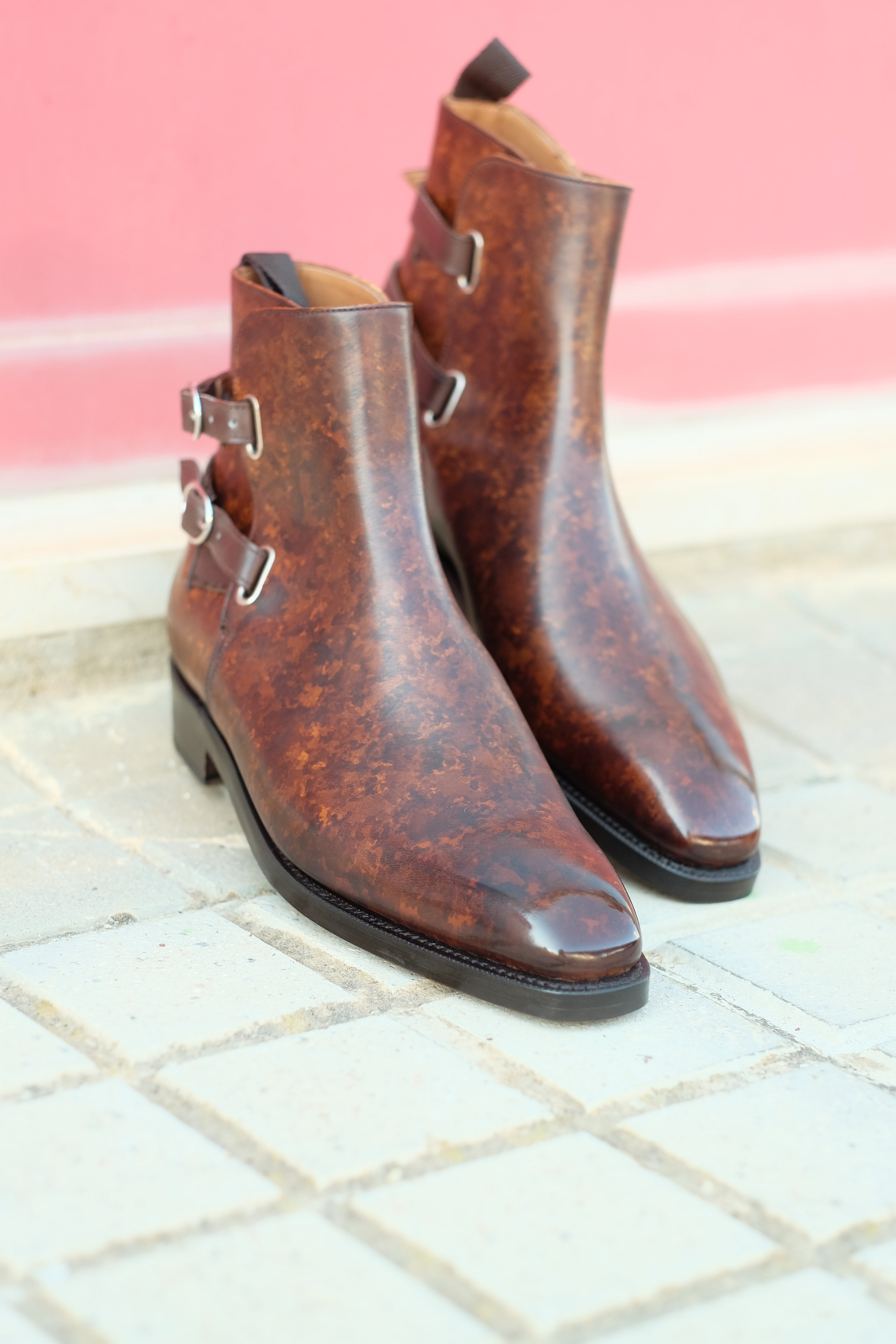 Genesee - Copper Marble Patina-Jodhpur Boots-J.FitzPatrick Footwear